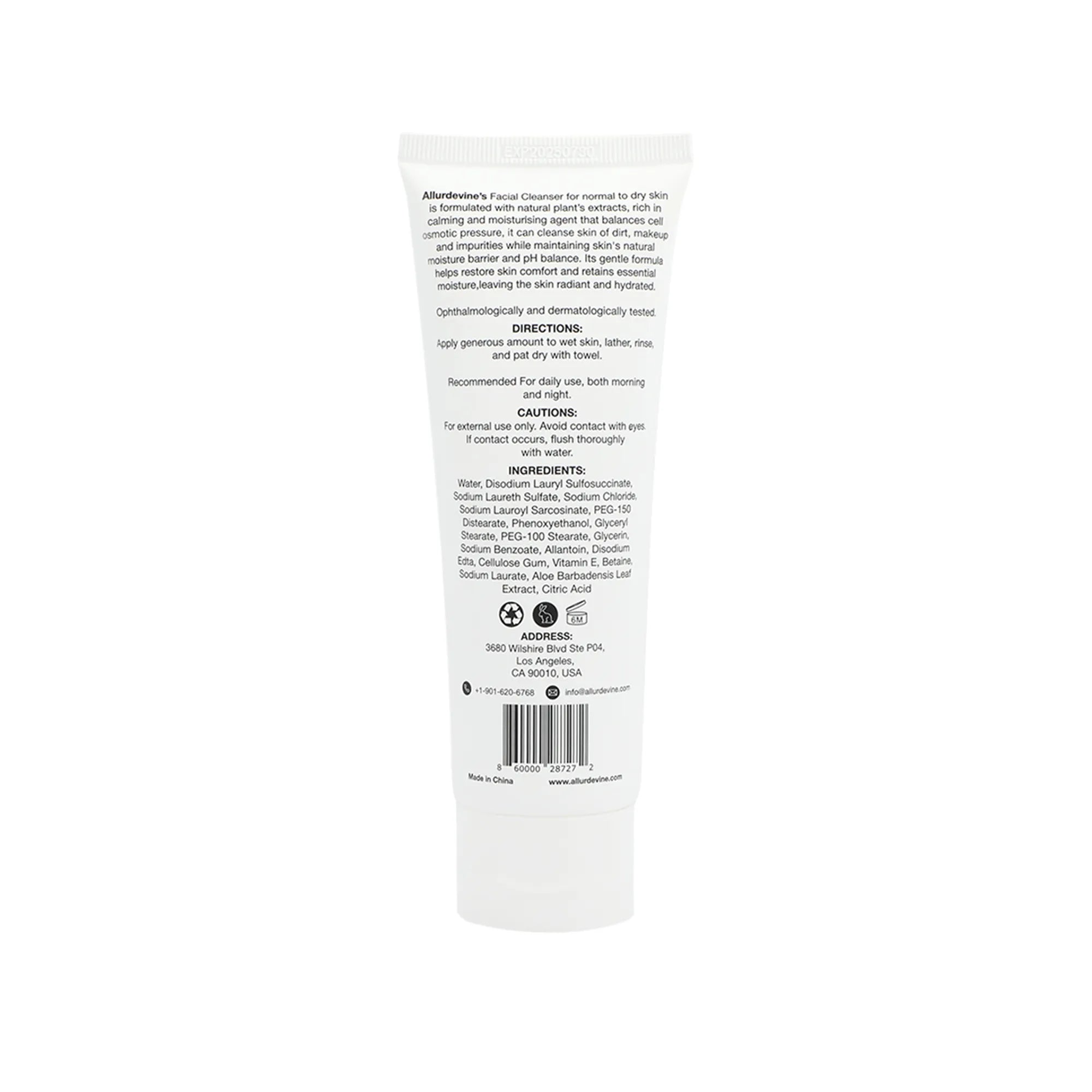 Allurdevine Shine-Control Facial Cleanser for Oily Skin