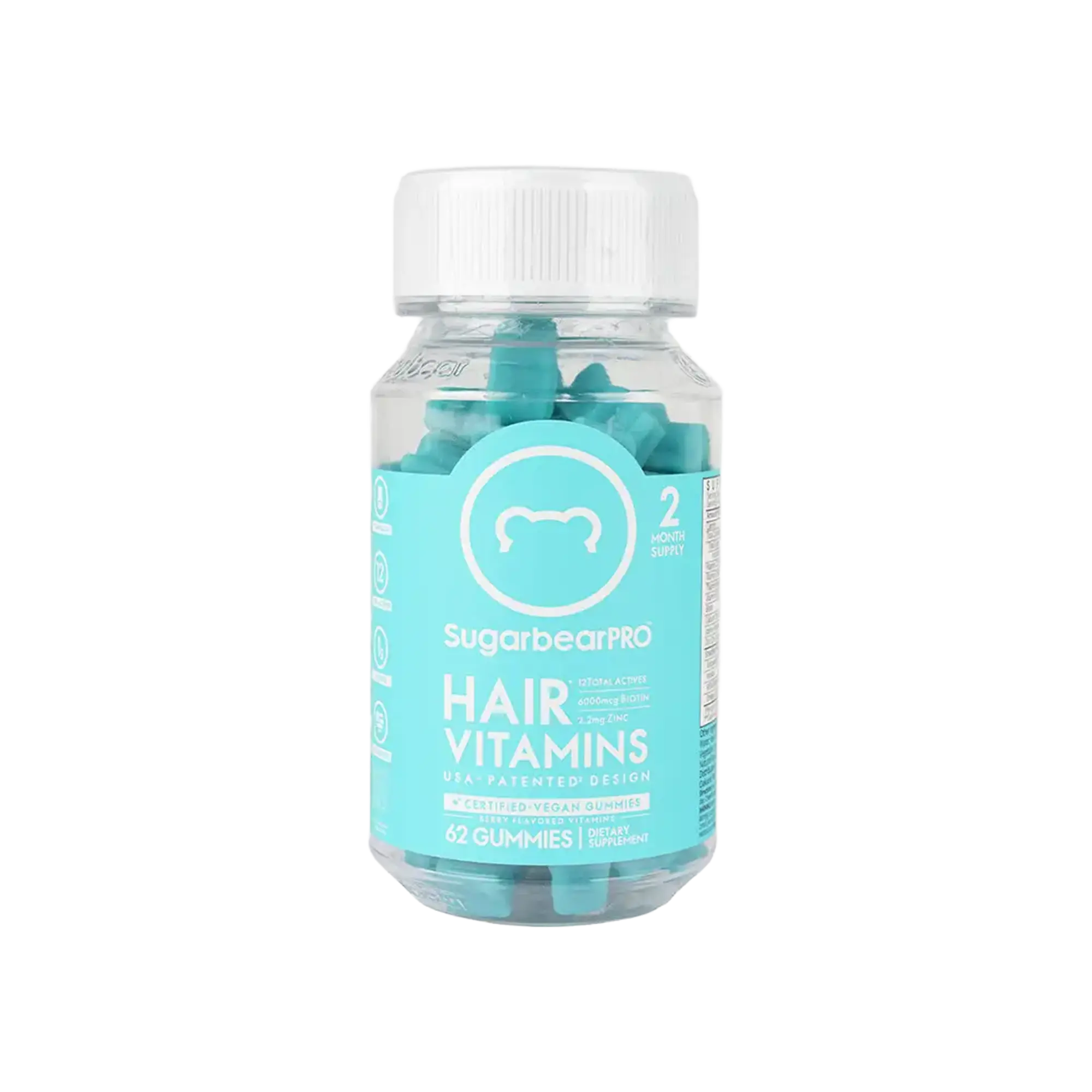 Sugar Bear Hair Vitamins 62 Gummies