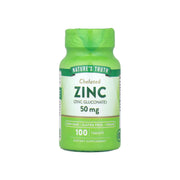 Nature's Truth Zinc 50mg 100 Tablets -Chelated