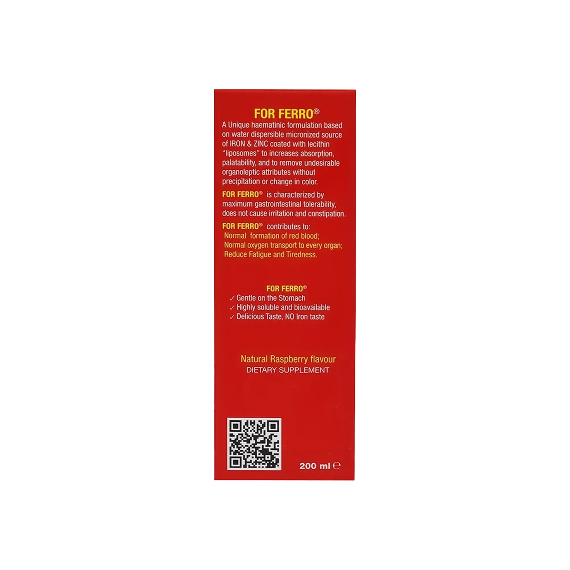 For Ferro Syrup 200 ml