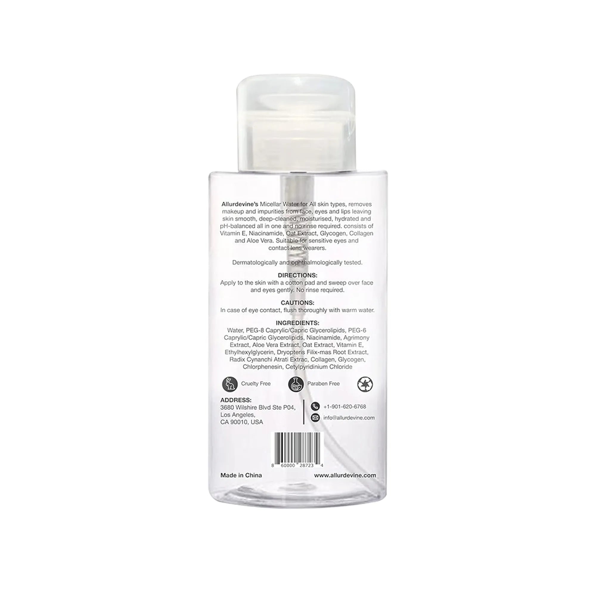 Allurdevine Micellar Water: Hydrating, Cleansing, Anti-Aging
