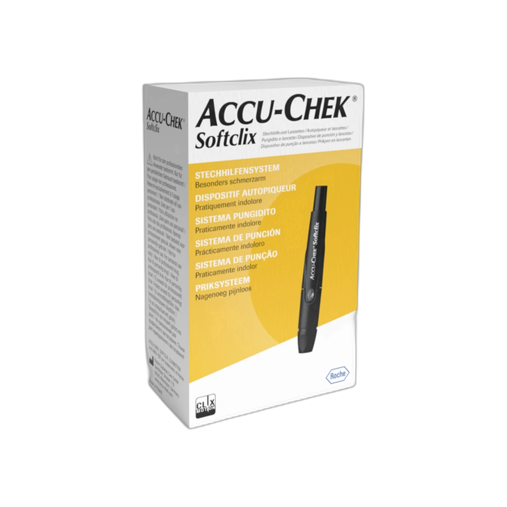 Accu Chek Softclix: Sugar test Kit with 1 Pen & 25 Lancets