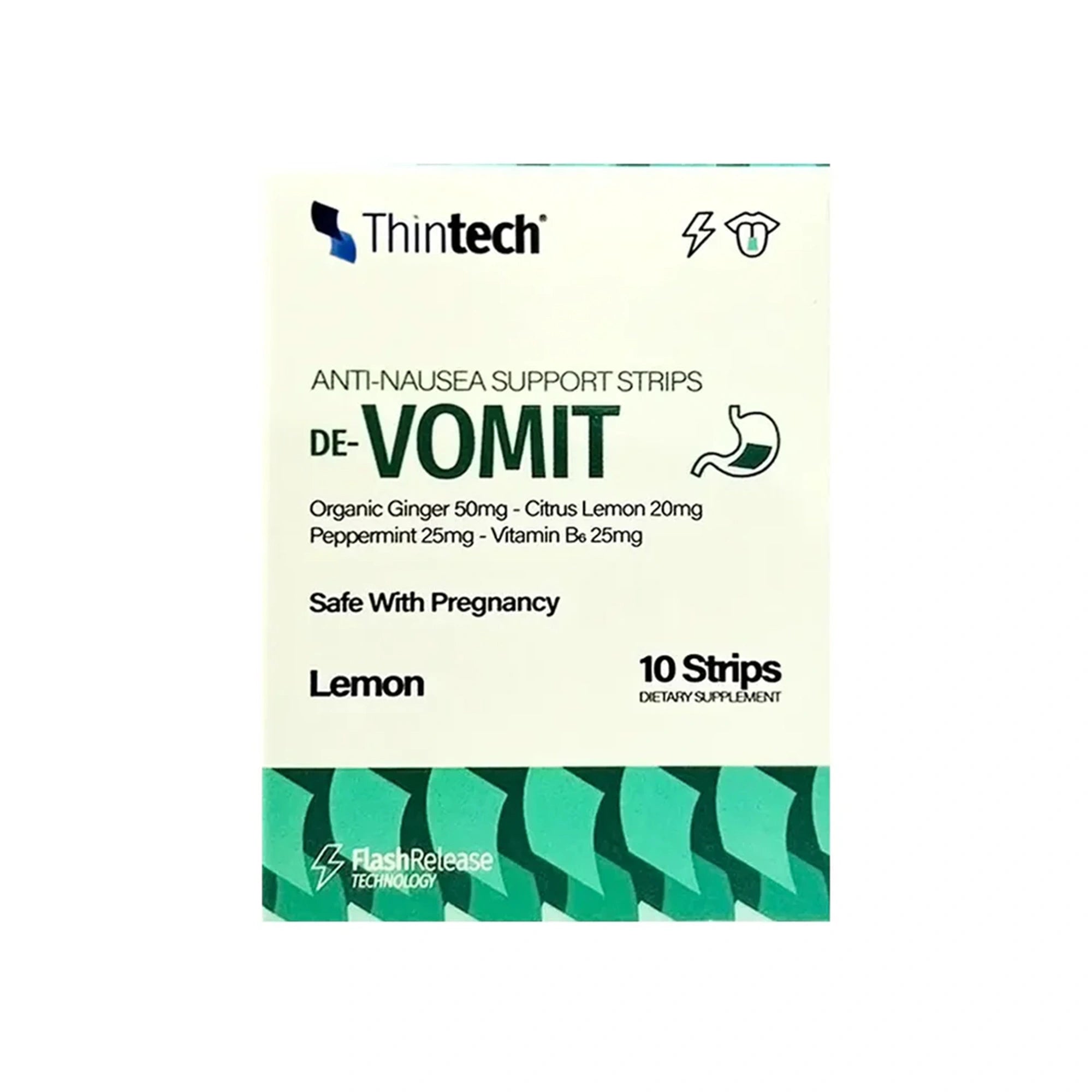 Thintech De-vomit 10 Oral Strips