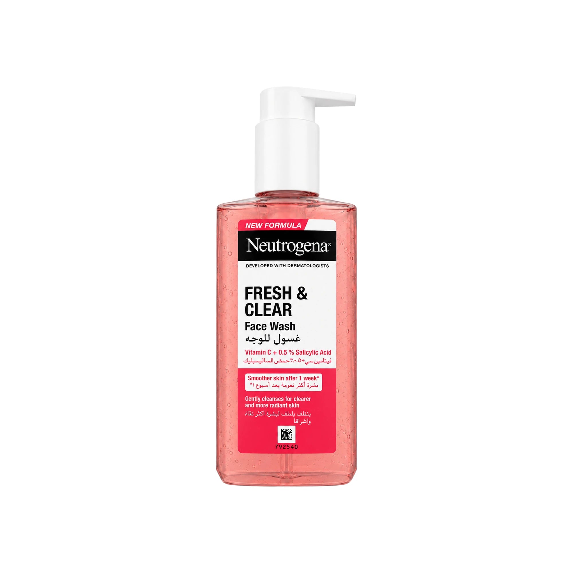 Neutrogena Fresh & Clear Facial Wash with Pink Grapefruit 200 ml