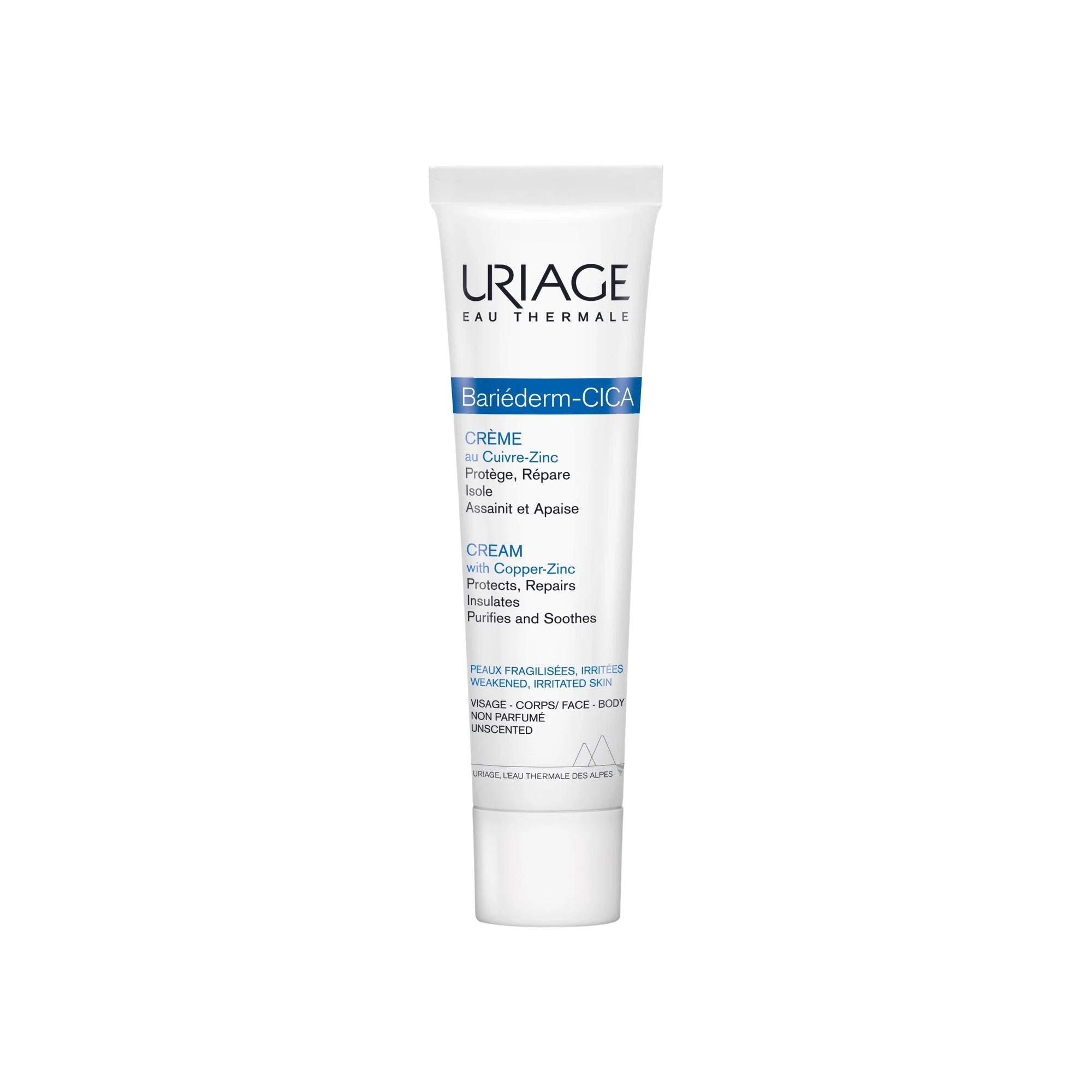 Uriage Bariederm Cica Cream With Cu & Zn 100 ml For Irritated Skin