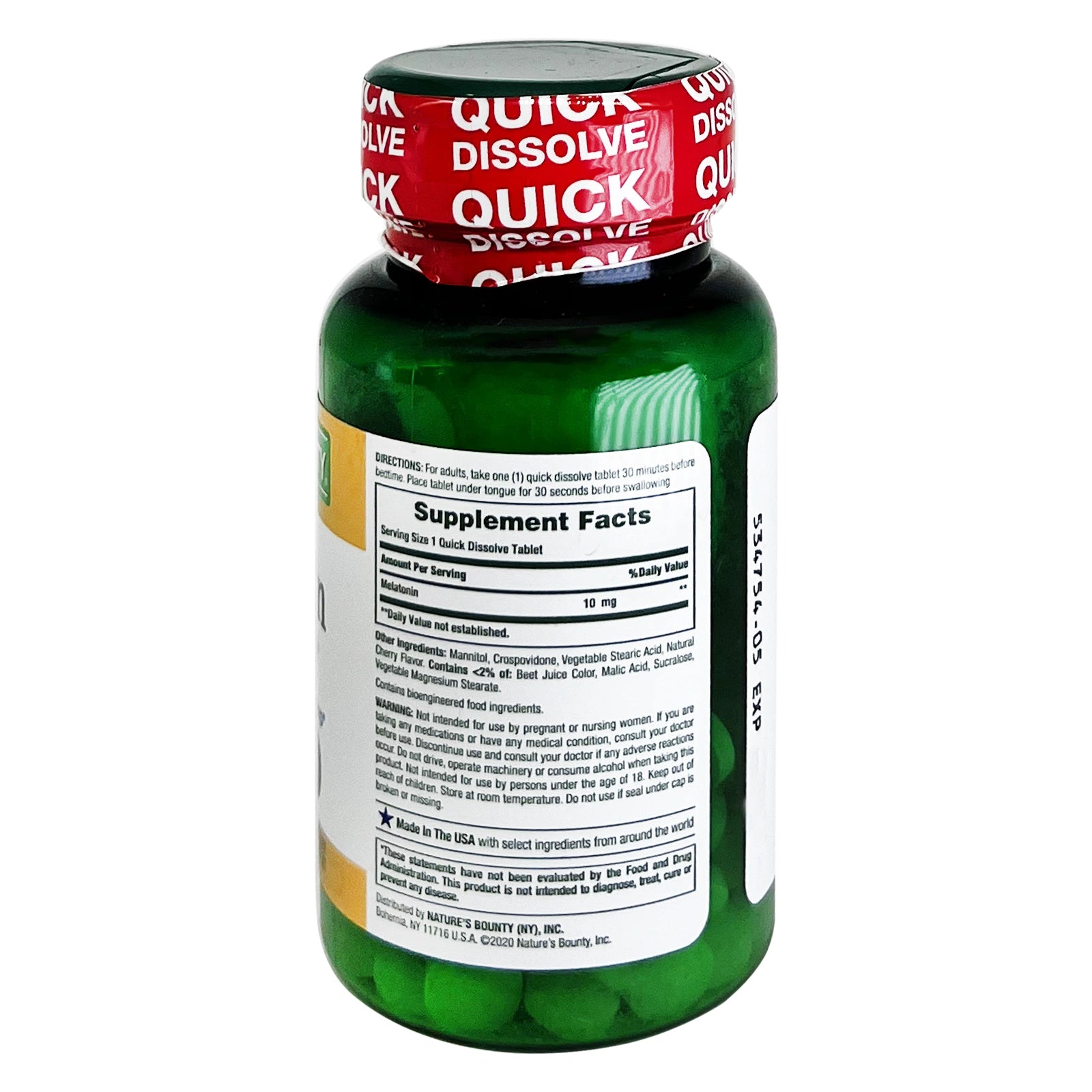 ناتشرز باونتي ميلاتونين 10 مجم سريع الذوبان 45 قرص سريع الذوبان   