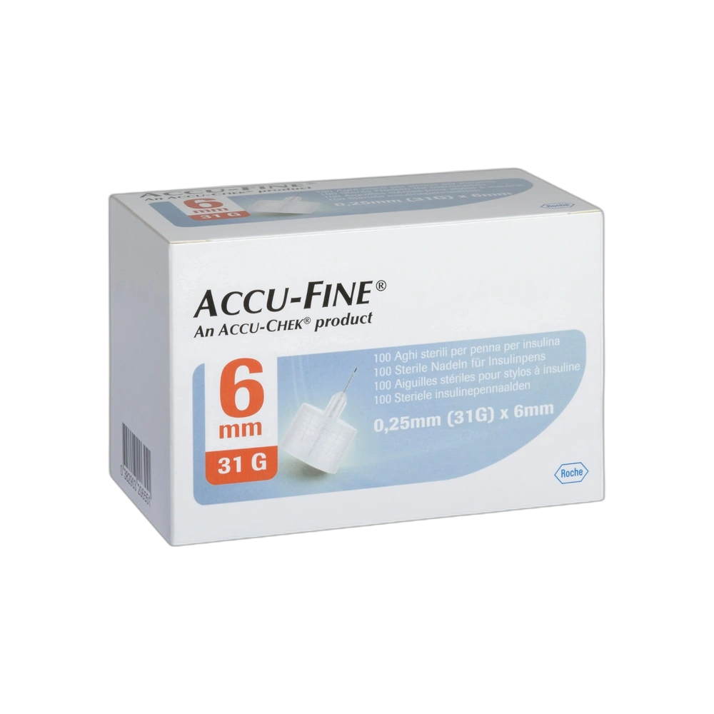 Accu Fine 0.25mm (31G) *6mm 100'S