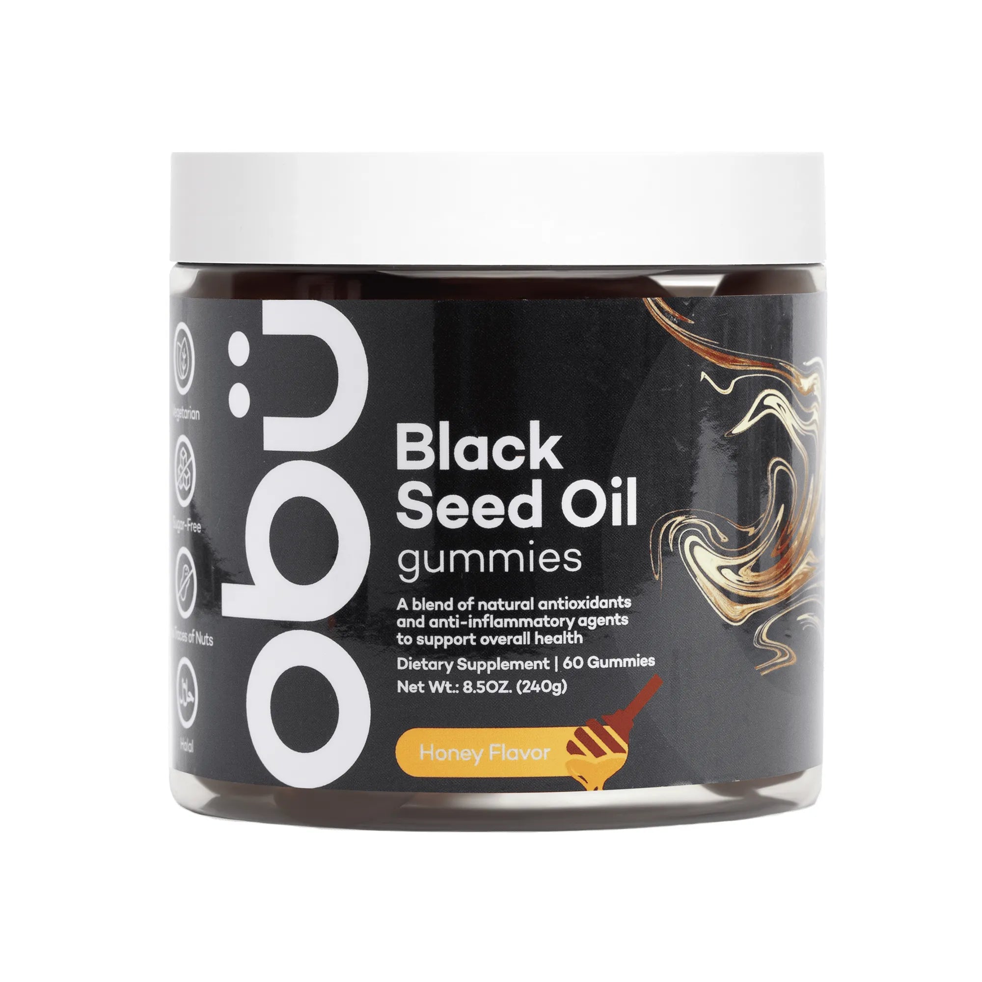 Obu Black Seed Oil Gummies with Honey Flavor 60 Pcs
