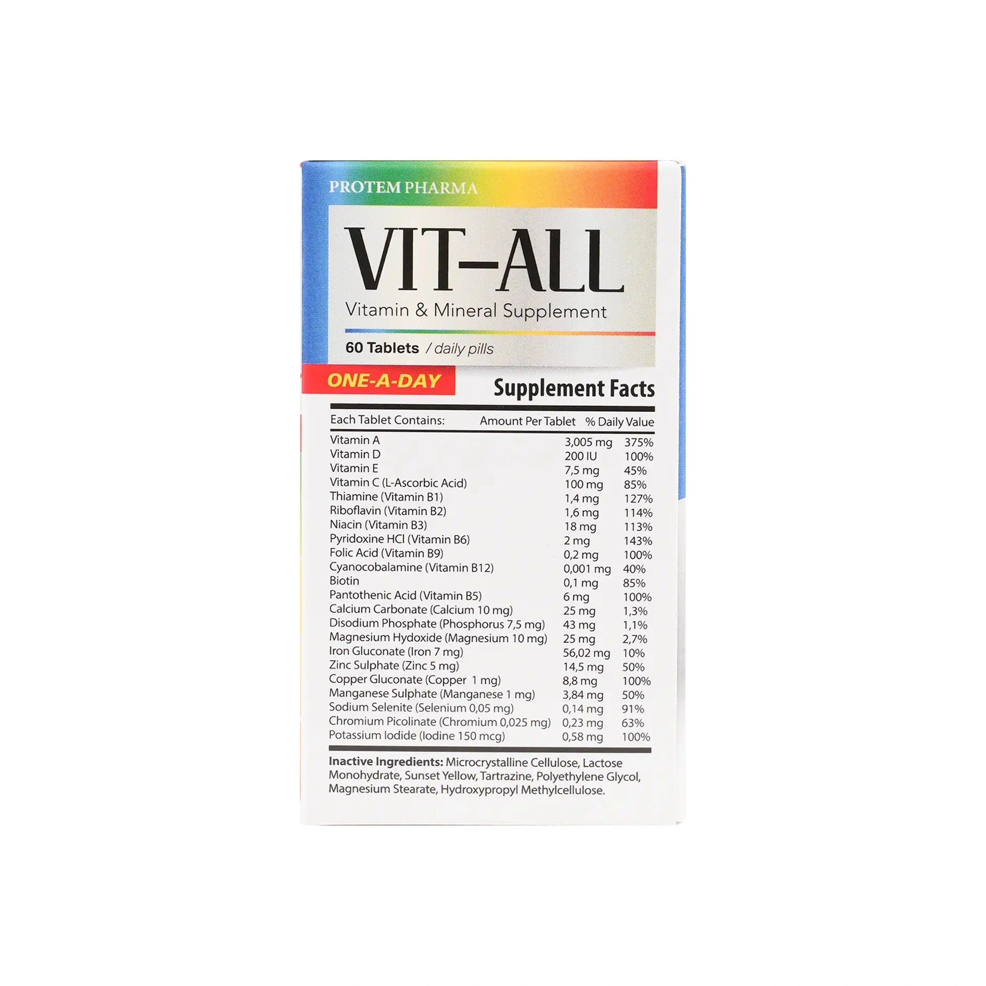 Protem Pharma Vit-All A To Z 60Tabs