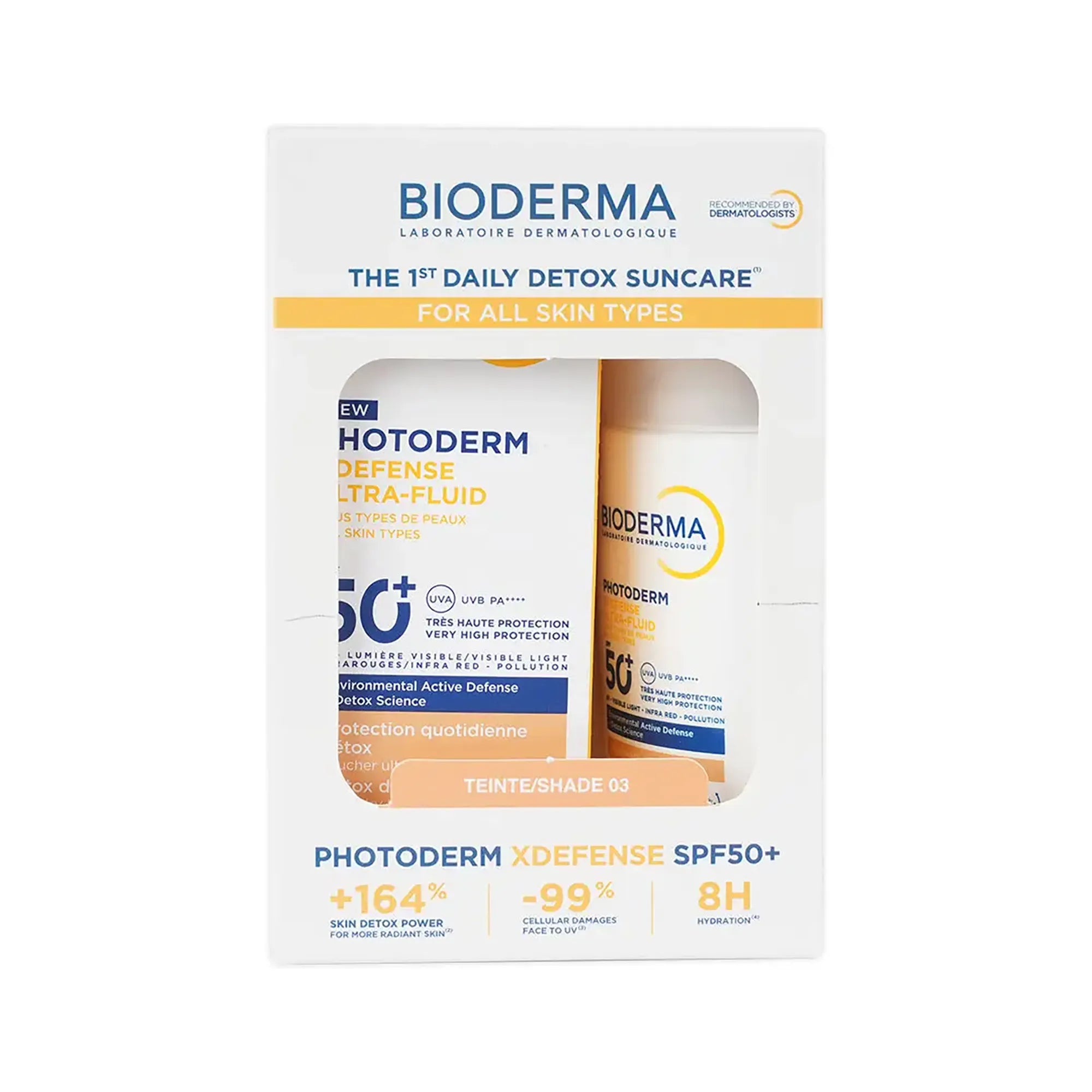 Bioderma Photoderm Xdefense Ultrafluid Spf50+ Tinted Shade 03 40Ml Offer 1+1 Free