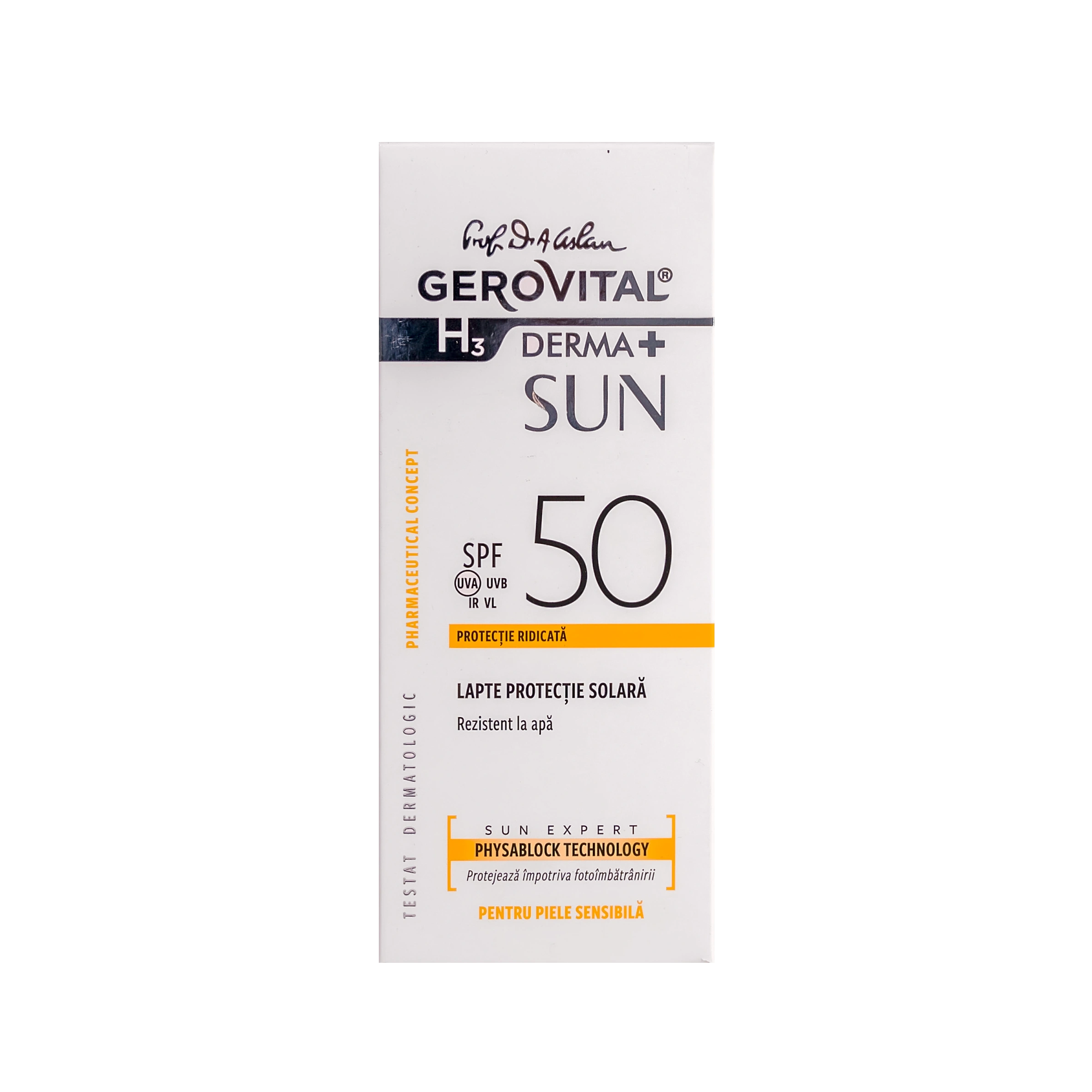 Gerovital H3 Sun Sunscreen Milk Spf50 150Ml