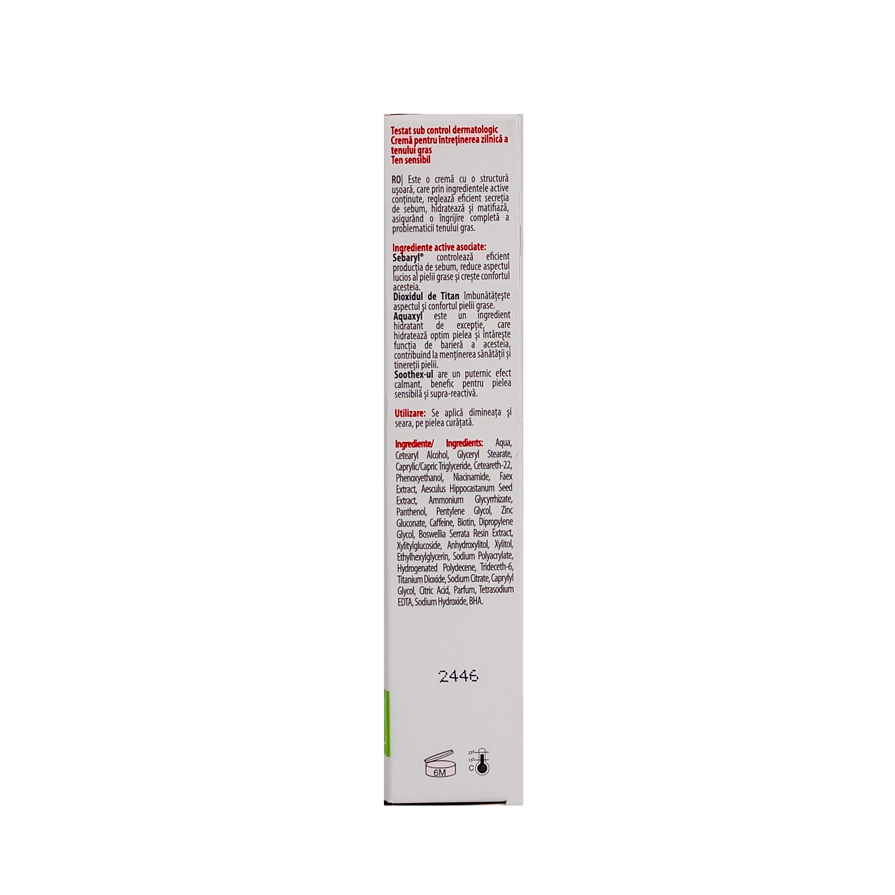 Gerovital H3 Derma Mattifying Moisturizing Emulsion Cream 50Ml