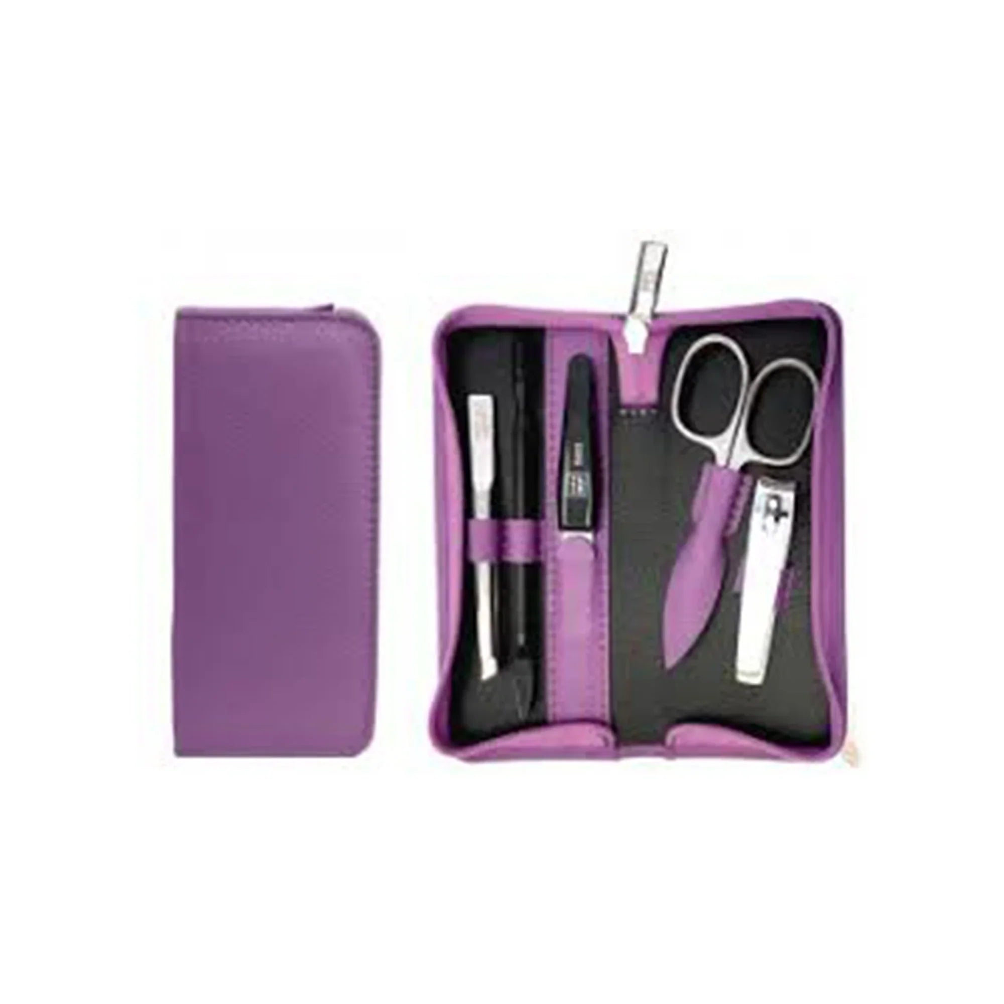 Erbe Solingen-Manicure Case5Pc Lavender Leather # 99267