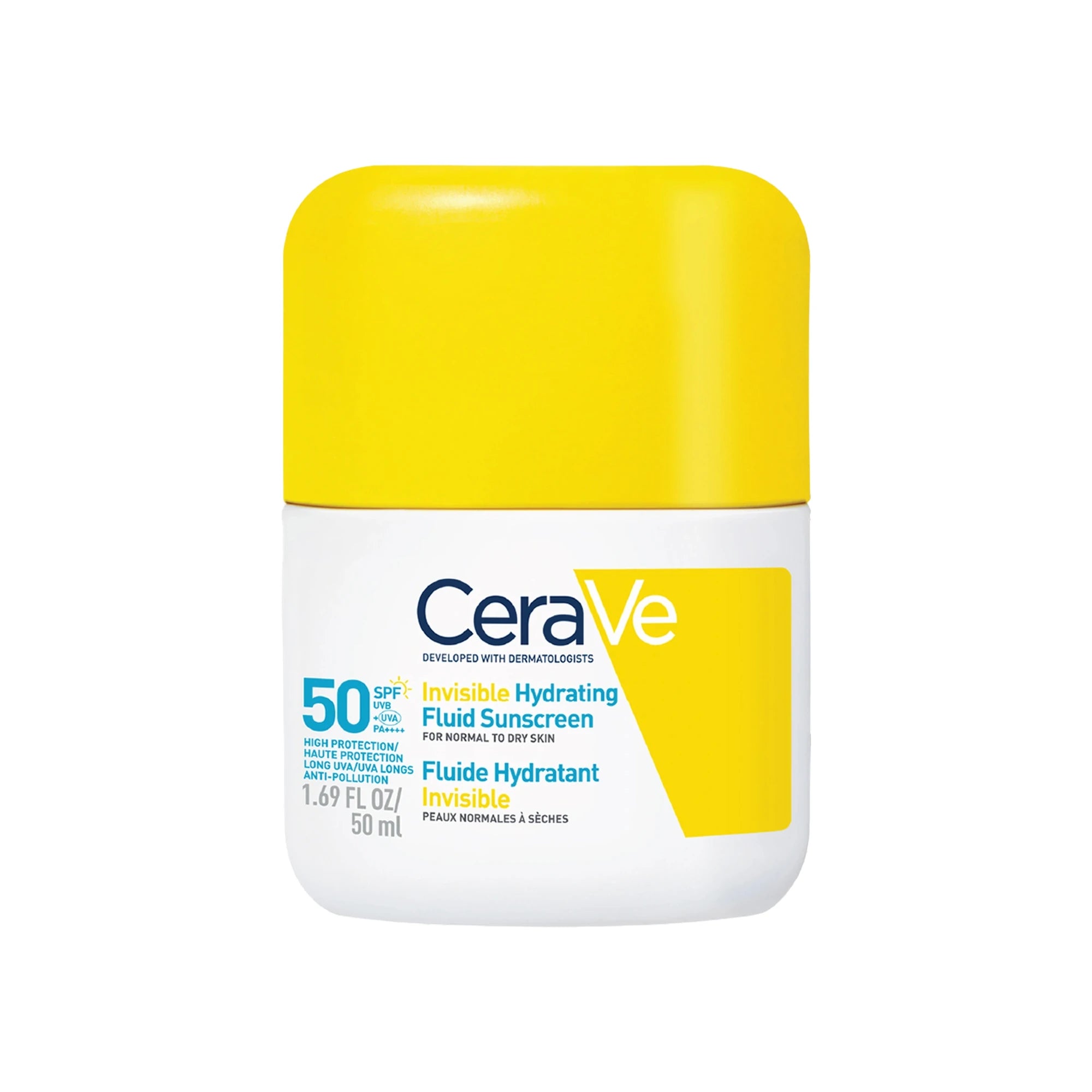 Cerave Fluid Sunscreen Invisible Hydrating Spf 50 50Ml