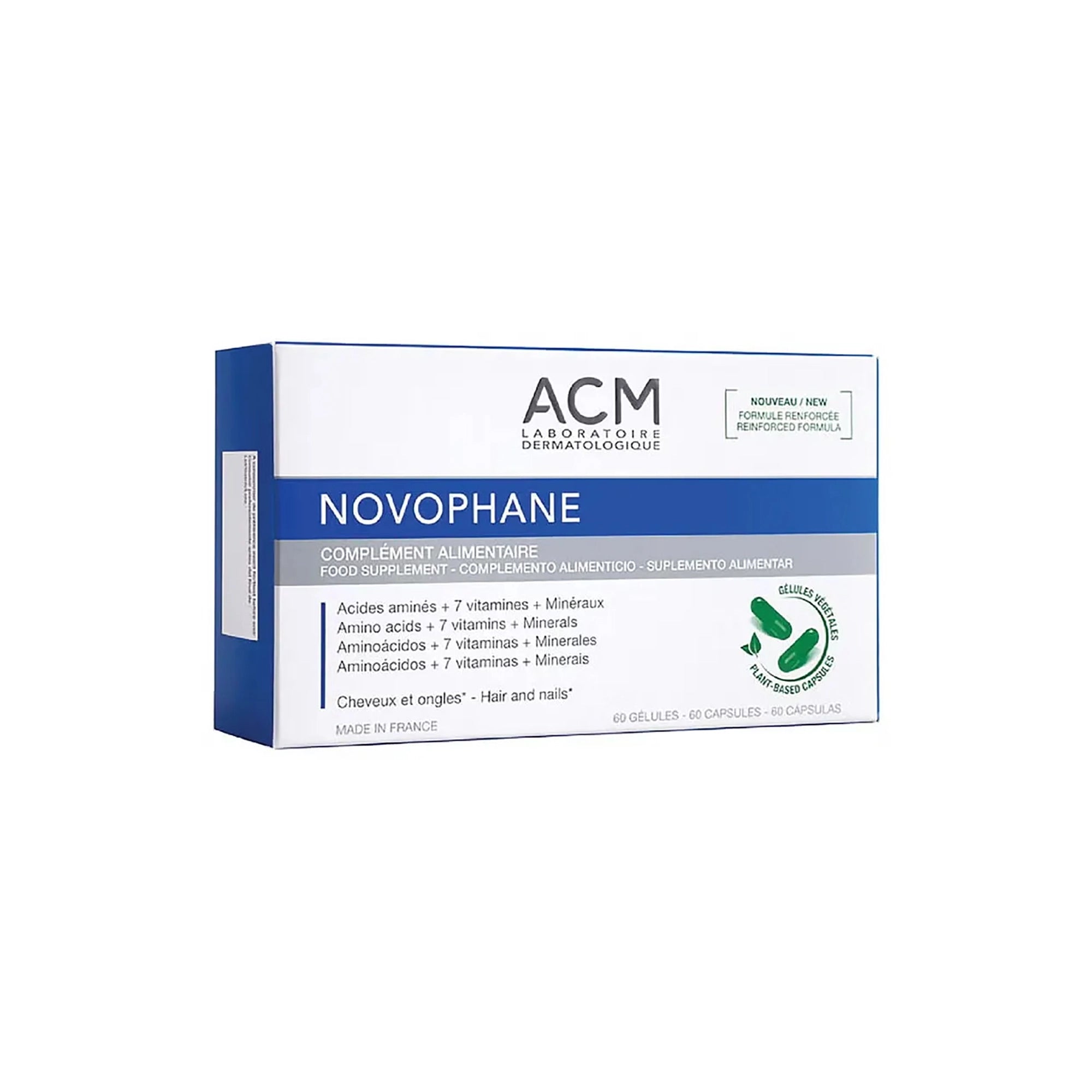 ACM Novophane Forte Caps 60'S to strengthen hair