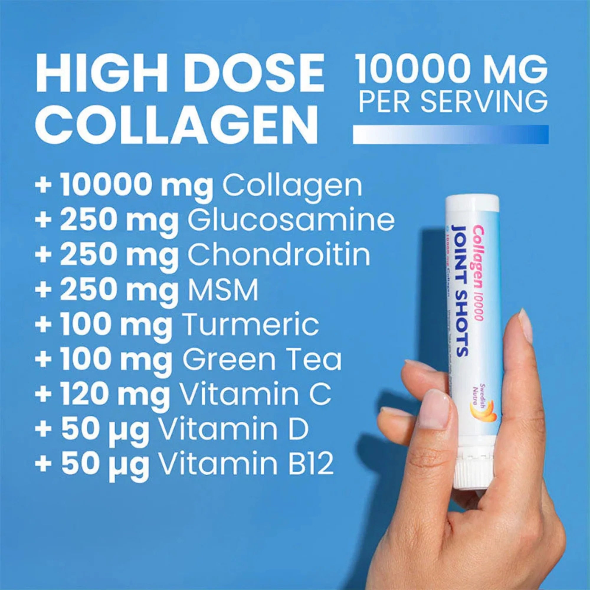 Swedish Nutra Collagen 10000 Joint  Shots- 25 ml