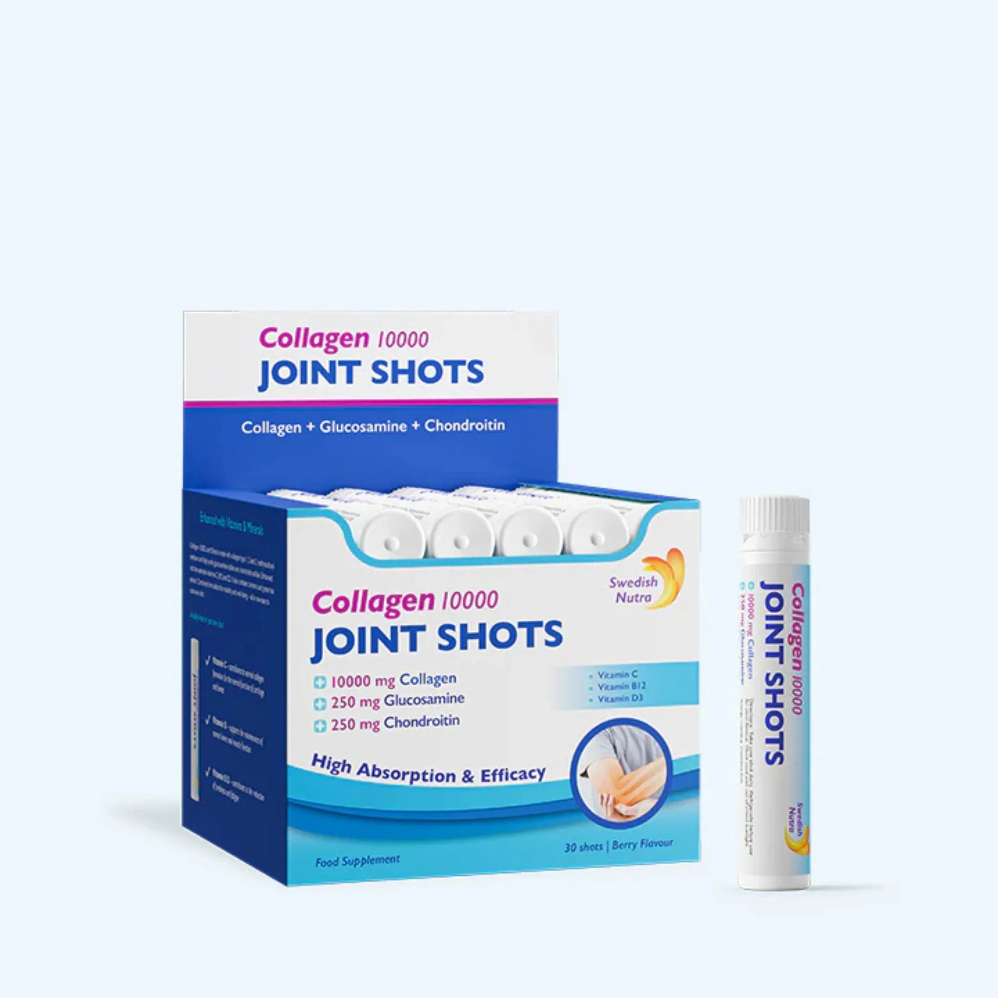 Swedish Nutra Collagen 10000 Joint  Shots- 25 ml