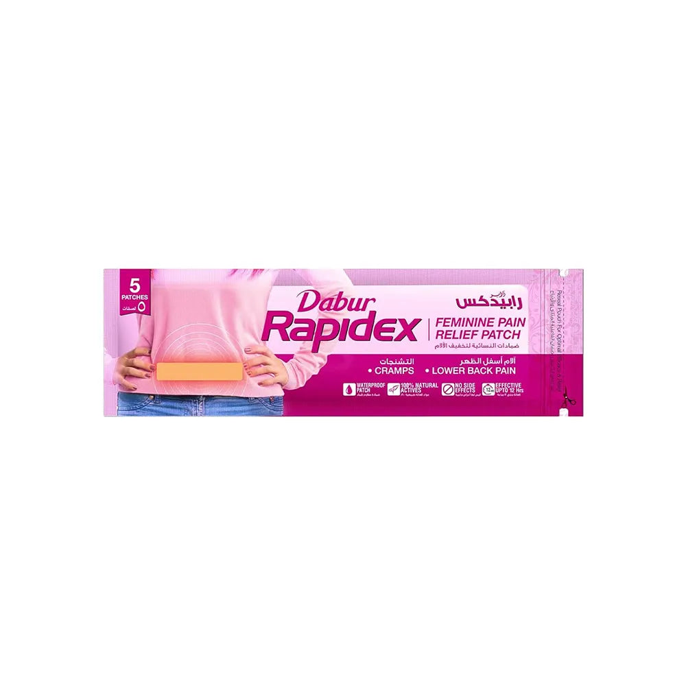 Rapidex Feminine Pain Relief Patch 5 Per Pouch