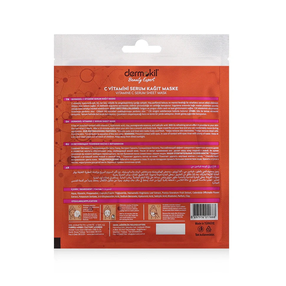 Dermokil Brightening Vitamin C Serum Sheet Mask 23G
