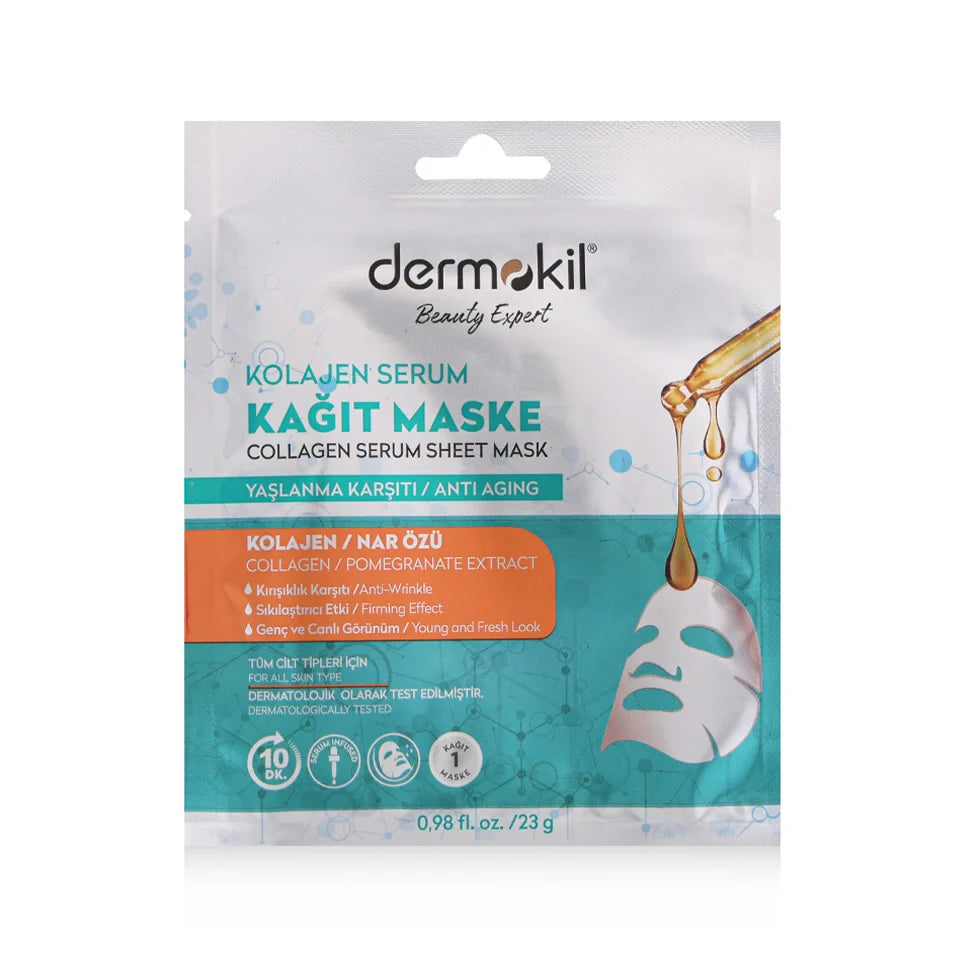 Dermokil Anti Aging Collagen Serum Sheet Mask 23G