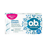 Johnson O.B. Pro Comfort Mini Tampons 16 Pcs