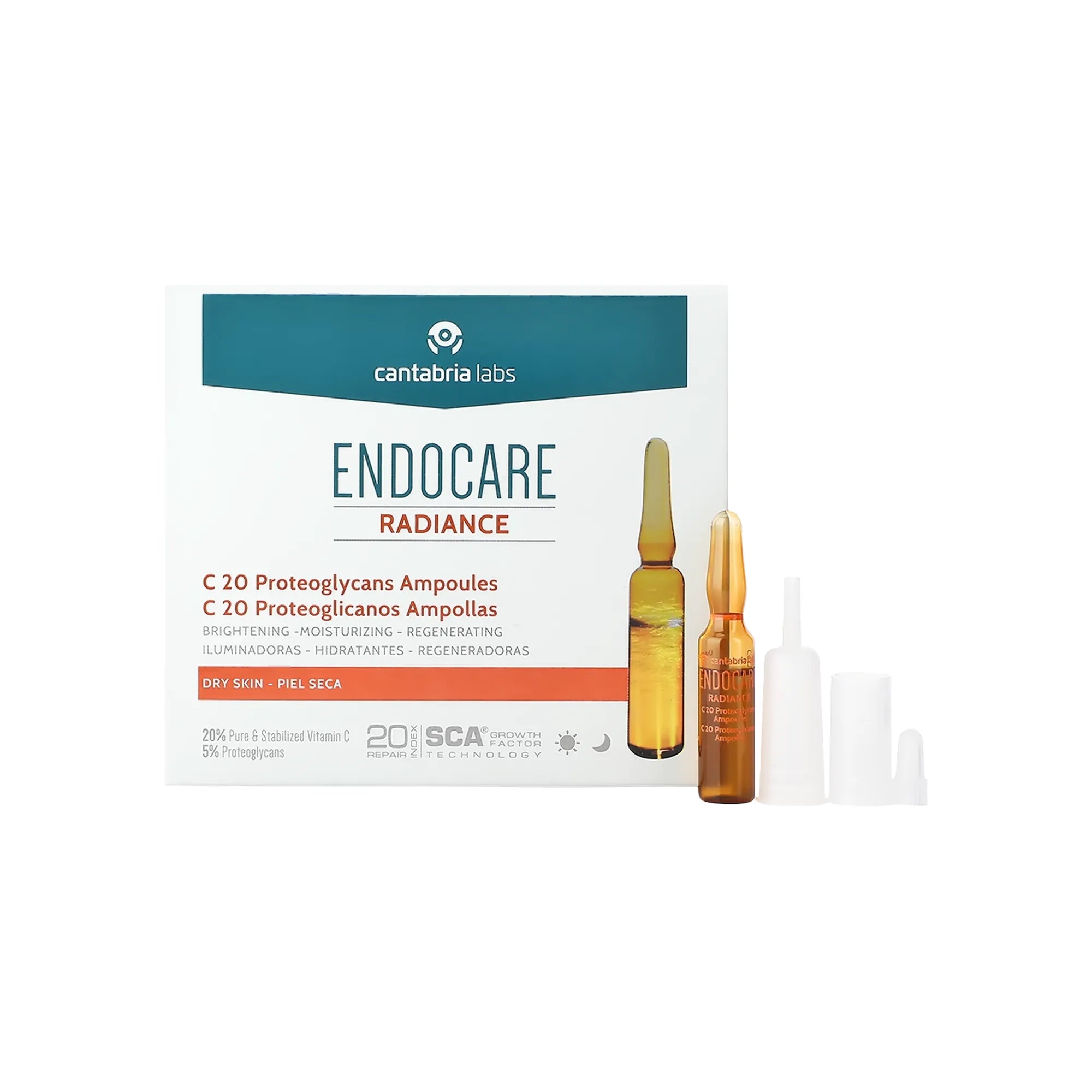 Cantabria Endocare Radiance C 20 Proteoglycans - 20 Ampoules