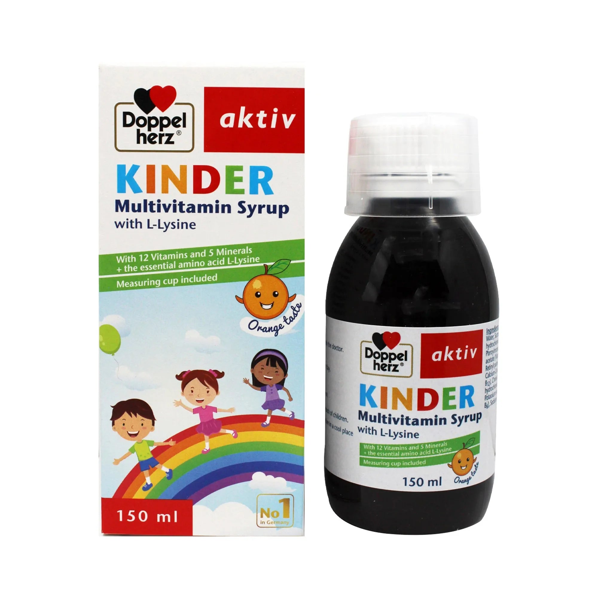 Doppel herz Kinder Children Multivitamin Syrup 150 ml