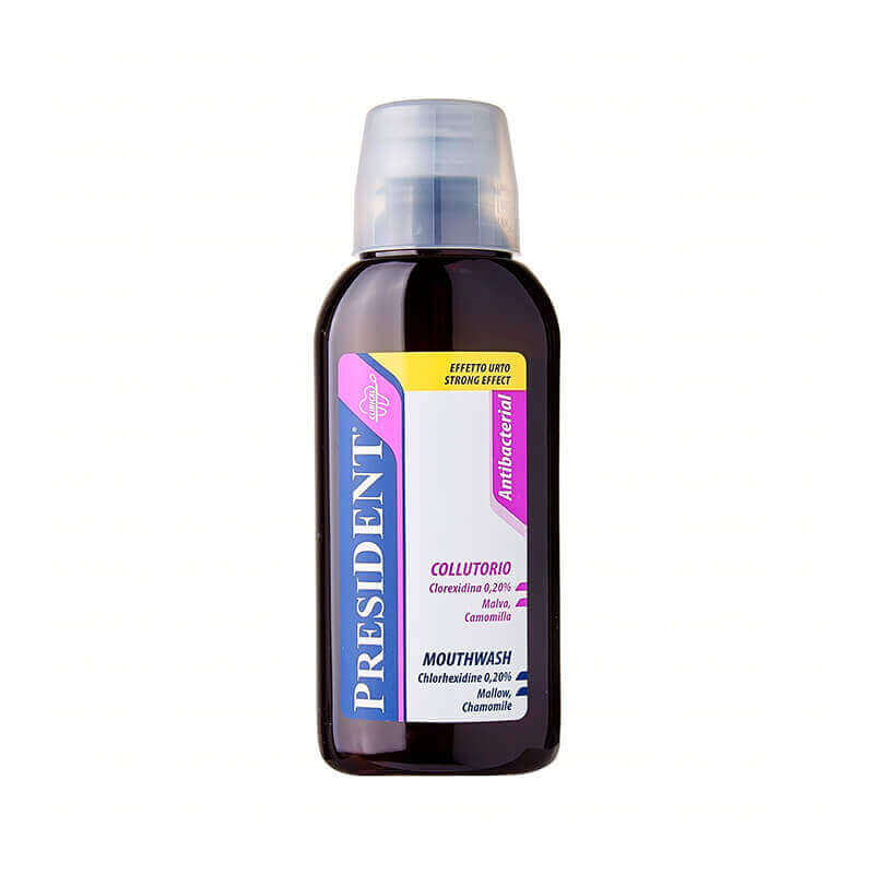 PRESIDENT ANTIBACTERIAL MOUTHWASH WITH CHLORHEXIDINE 250 ML