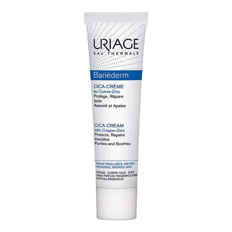Uriage Bariederm Cica Cream With Cu & Zn 40 ml For Irritated Skin