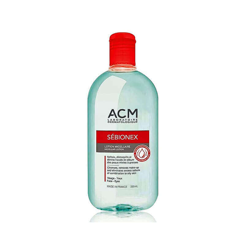 ACM Sebionex Micellar Face & Eyes Lotion 250 ml to clean the skin