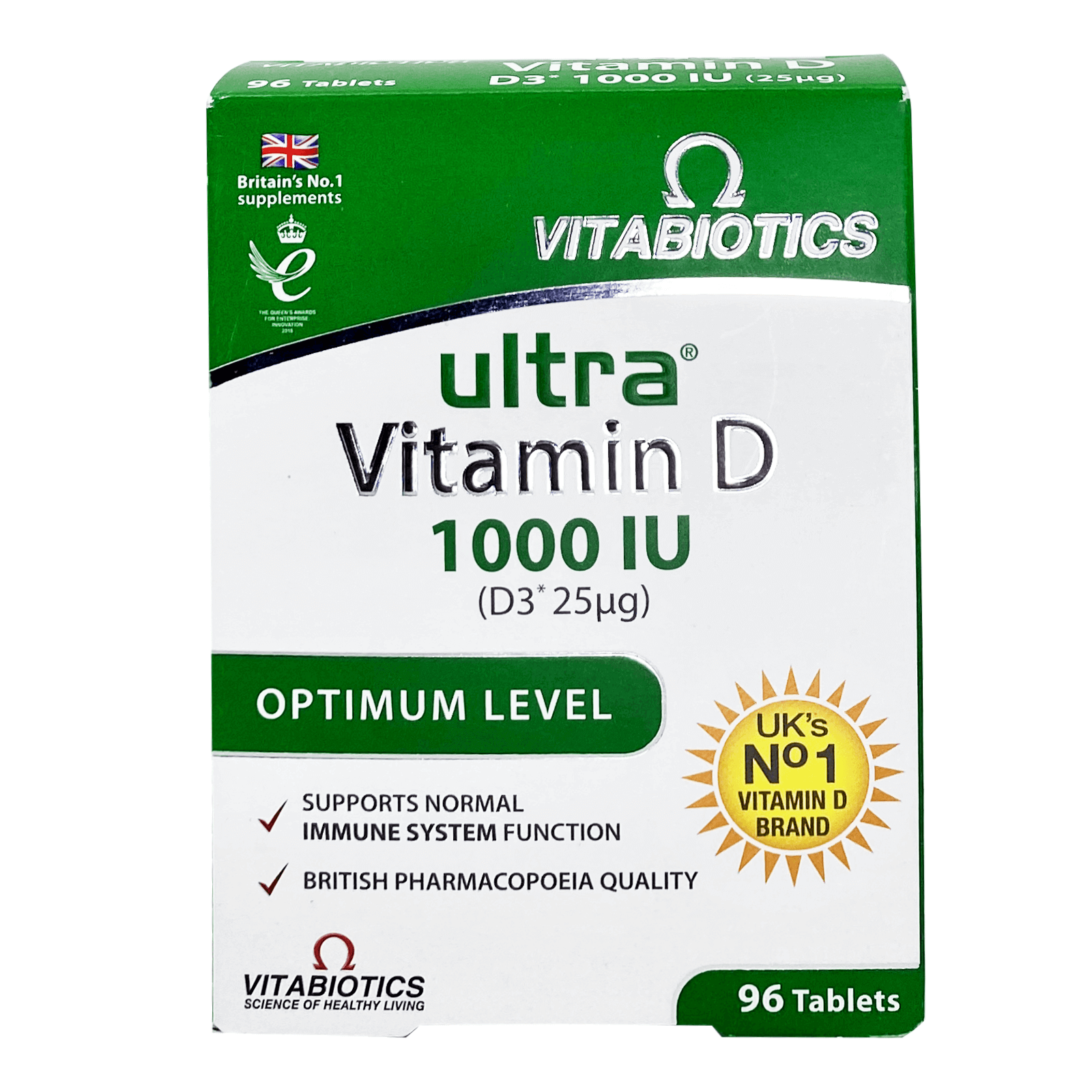 Ultra D3 Vitamin D3 1000 IU tab 96's