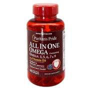 Puritan’s Pride All in One Omega with Vit D3 Softgels 60'S