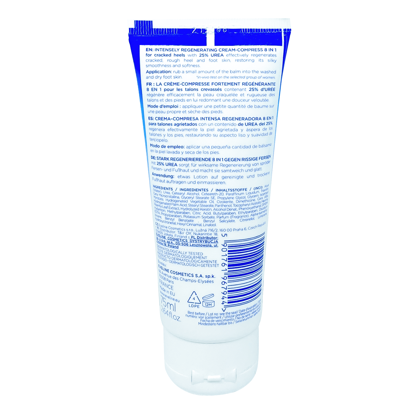 Eveline Revitalum 8in1 For Cracked Heels 25 % Urea  75 ml