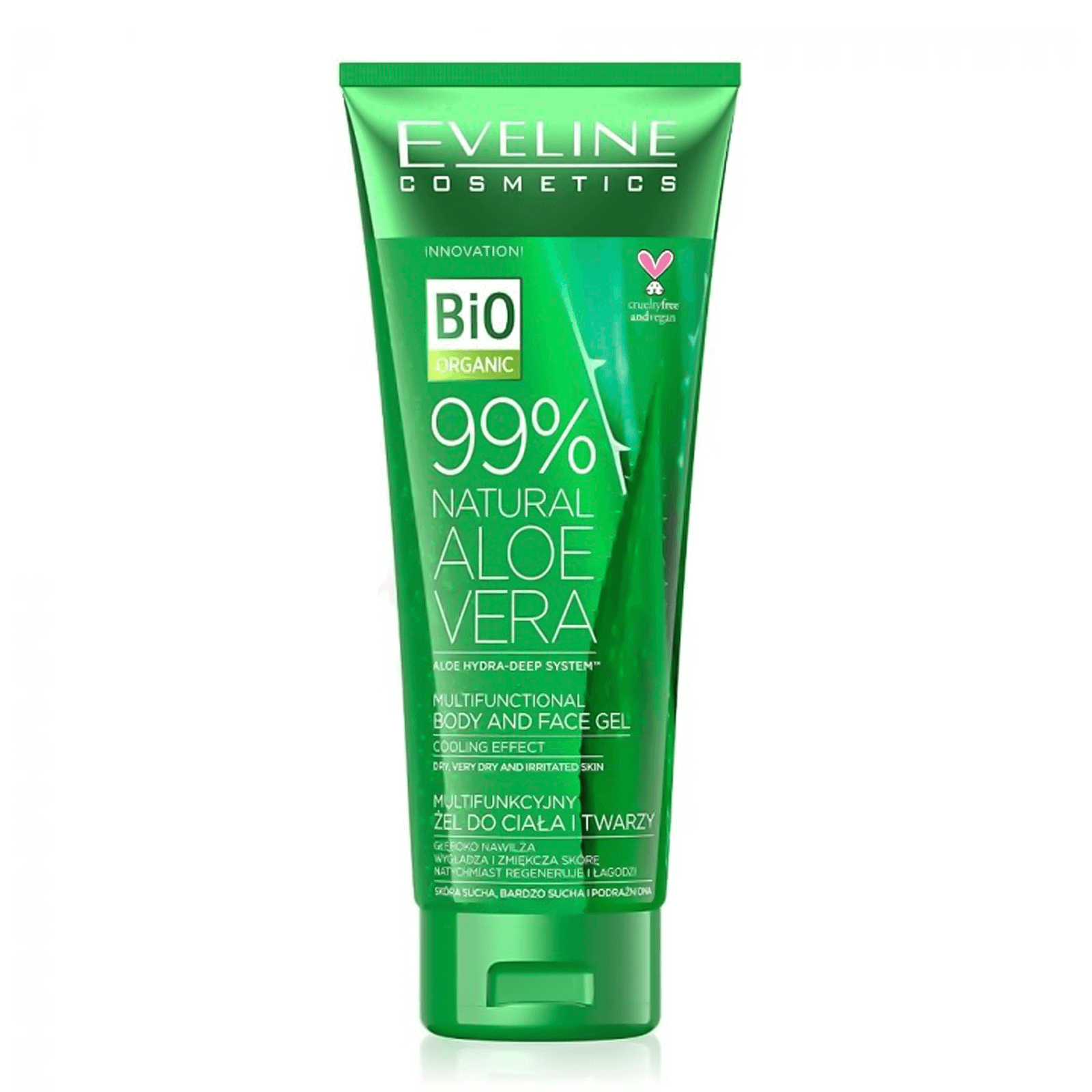 Eveline Natural Aloe Vera 99% Body and  Face Gel 250 ml