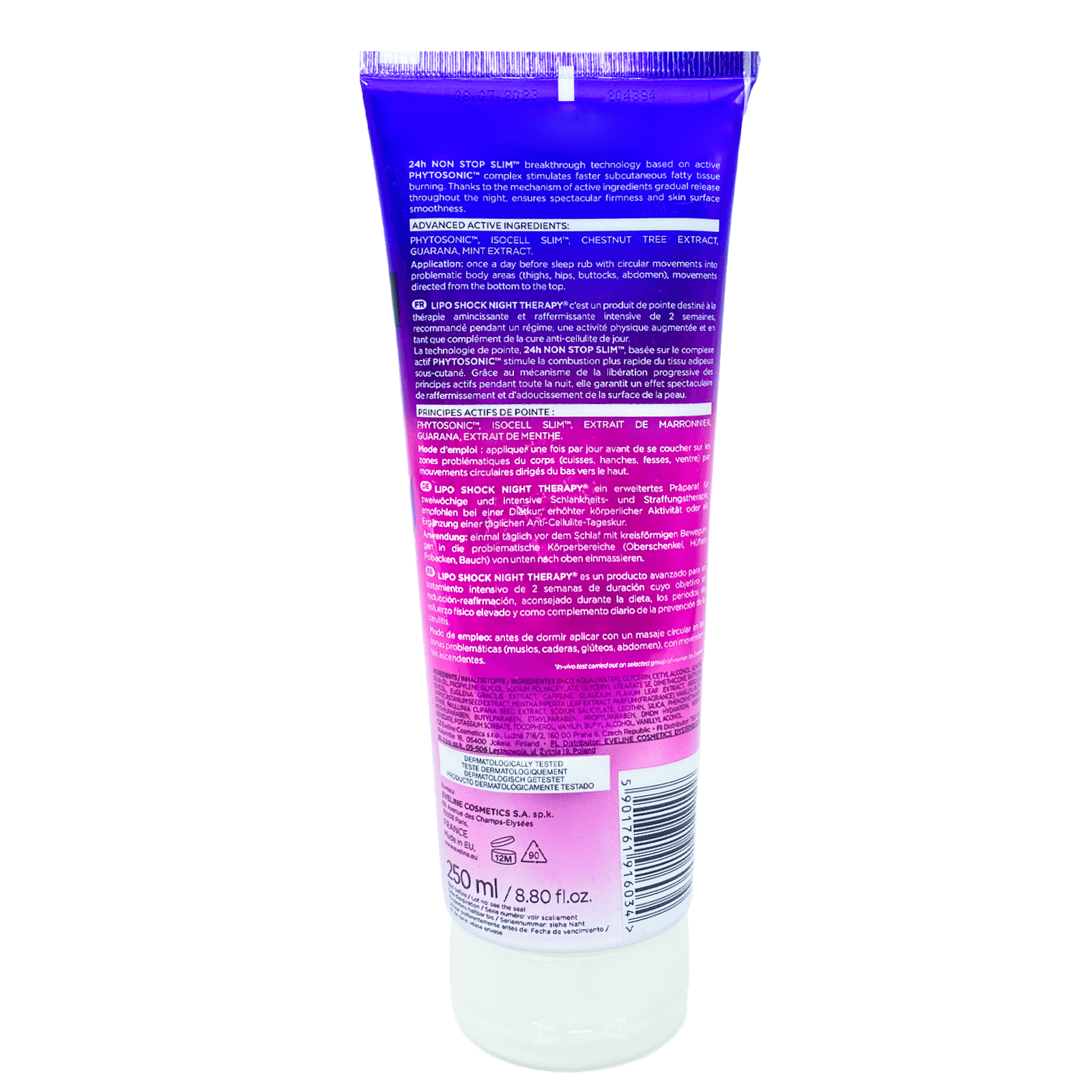 Eveline Slim Extream 4D Night Lipo Shock Serum 250 ml