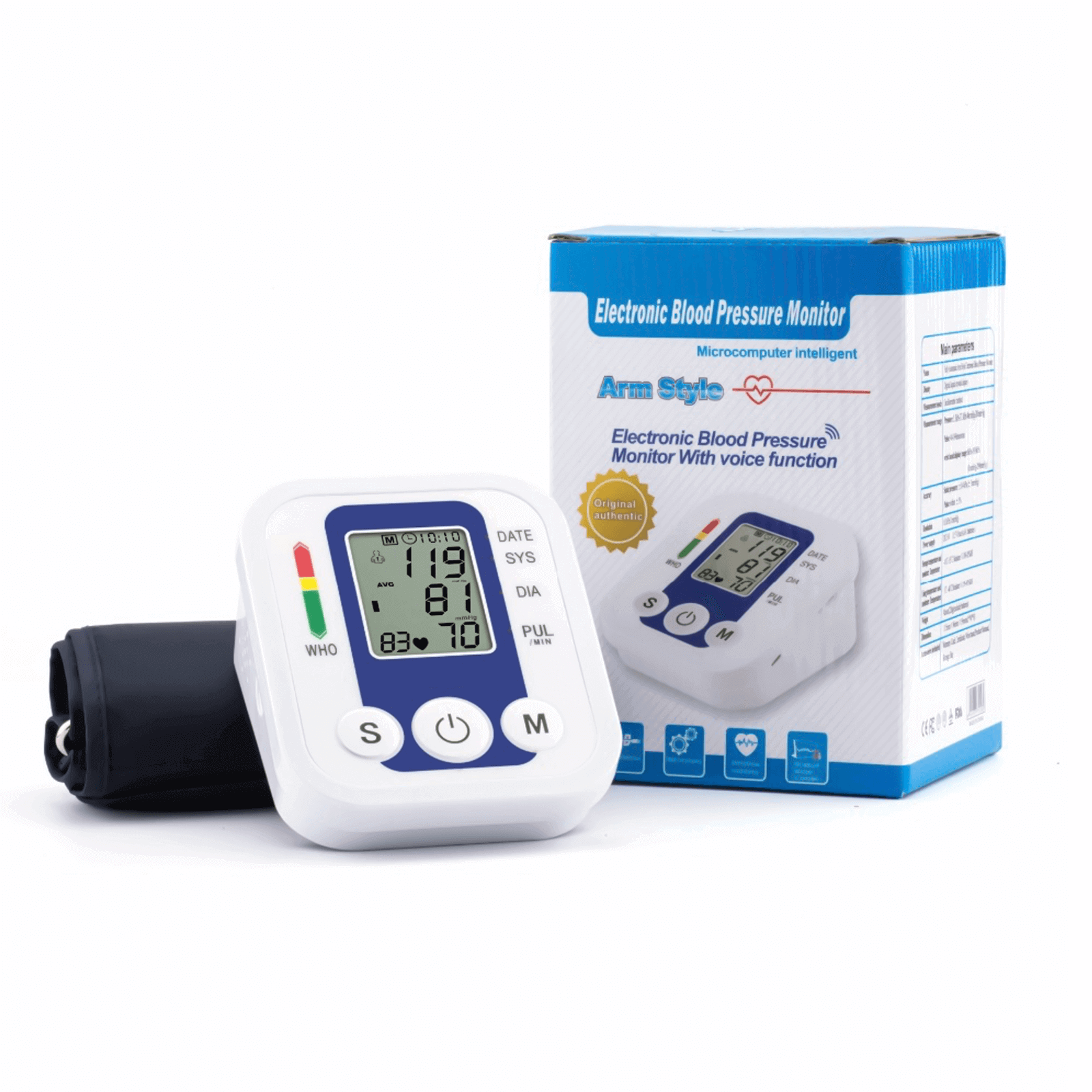 Blood Pressure Monitor Arm Style - JZK for personal care