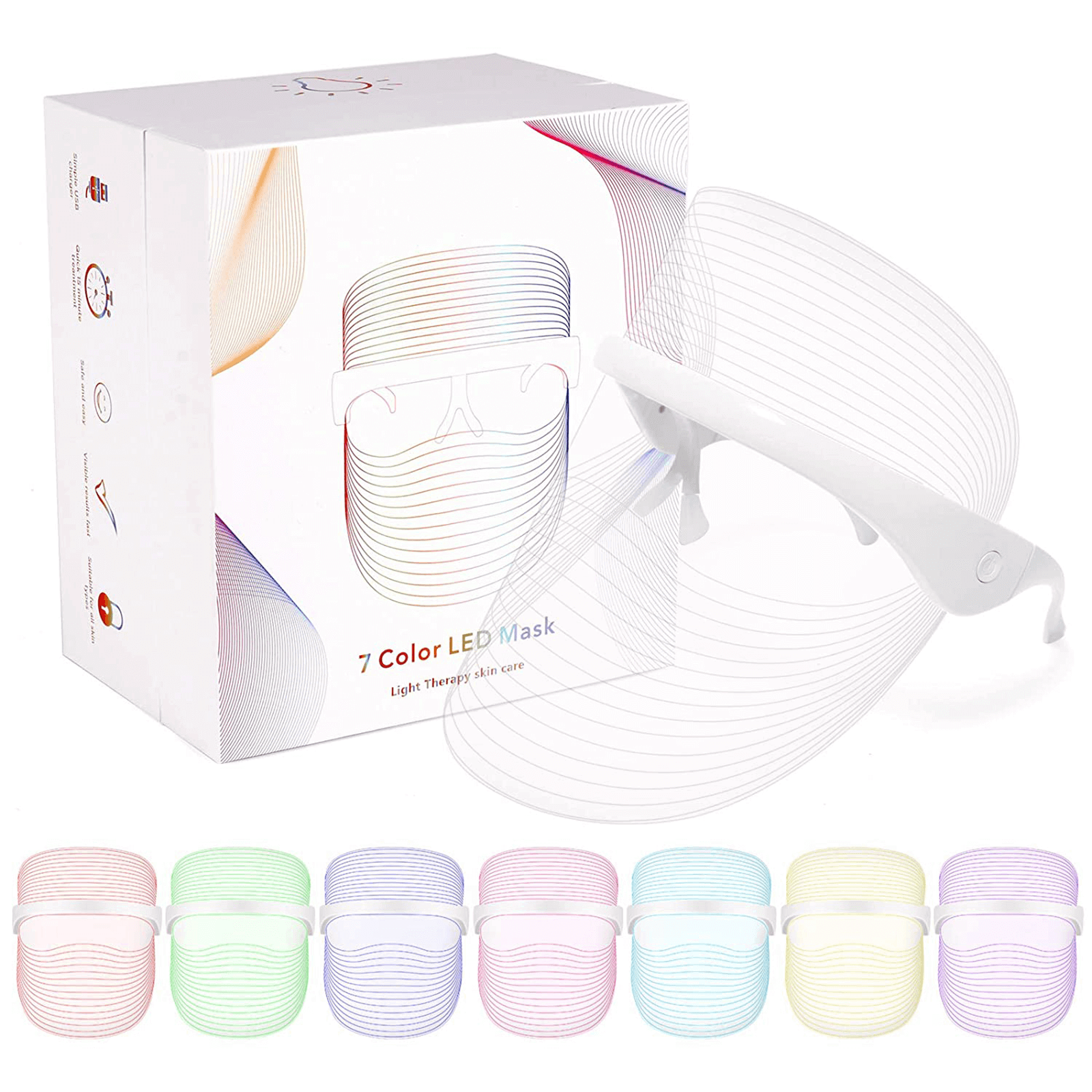 Color LED Mask LJ-106 لعلاج مشاكل البشرة    