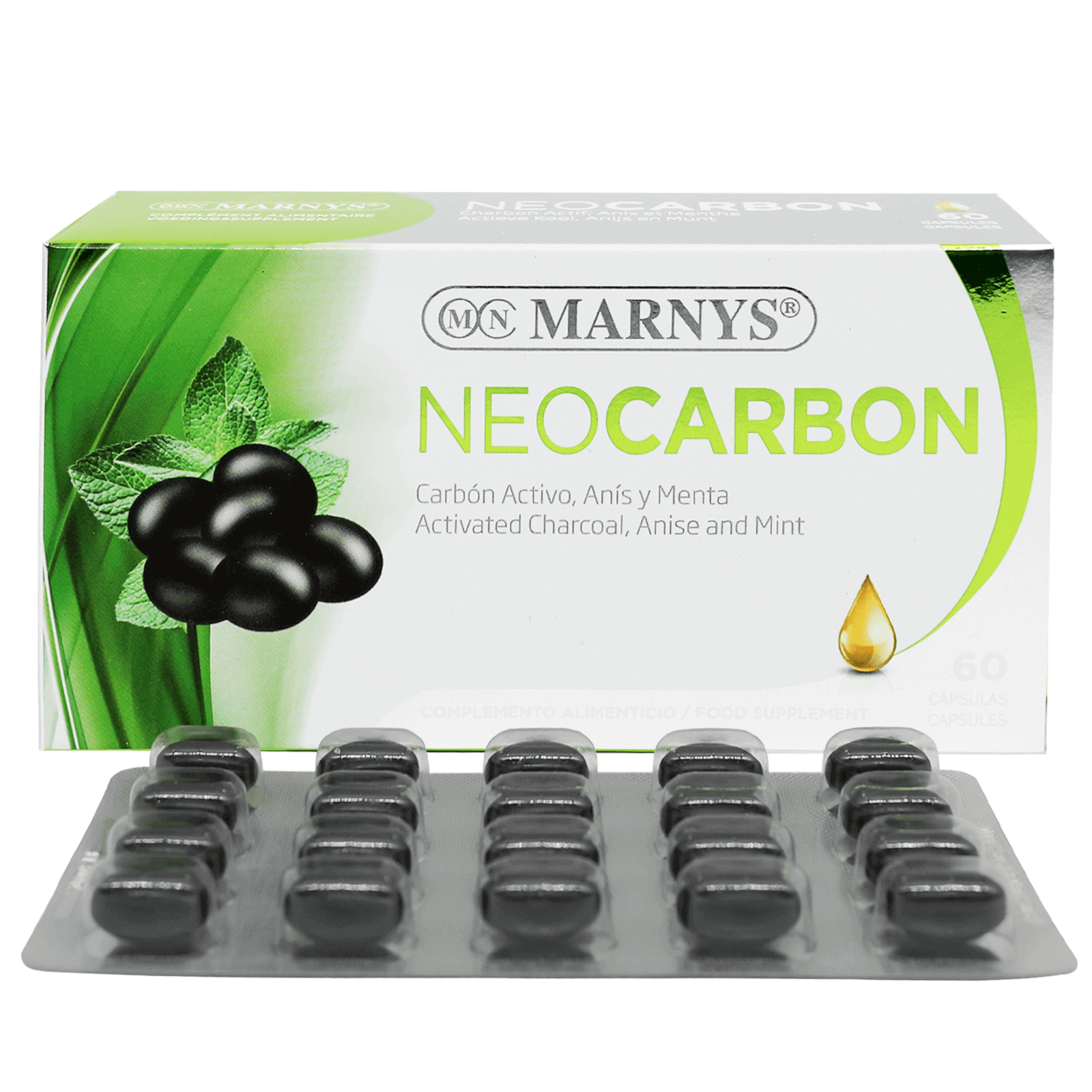 Marnys Neocarbon Caps 60'S Mnc60