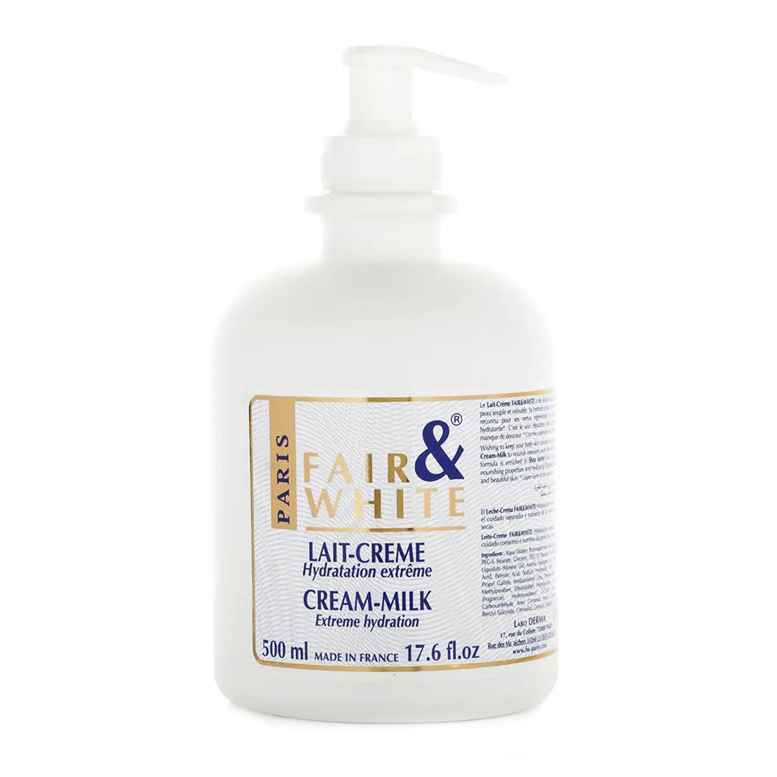 Fair & White Lait Cream Milk Hydration 500 mL Fw0020