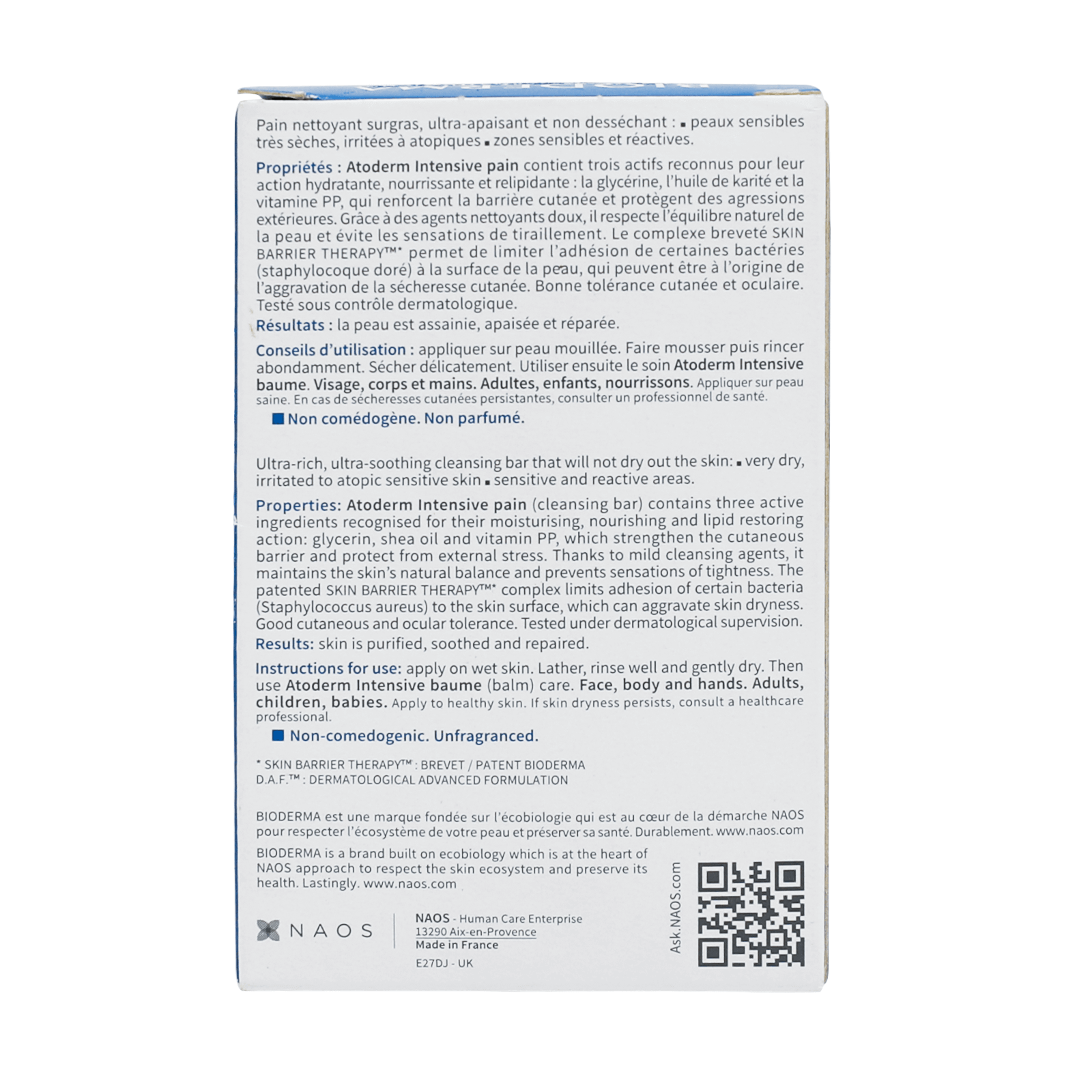 Bioderma Atoderm intensive Bar 150 g