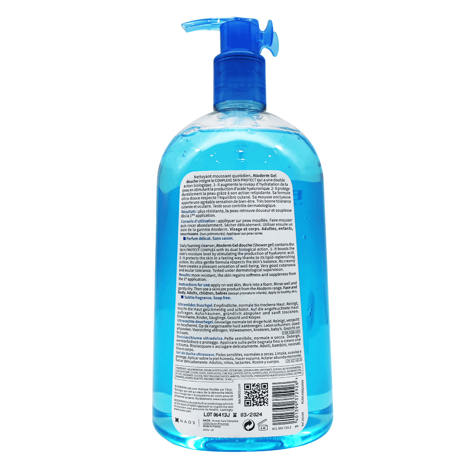 Bioderma Atoderm Gel Douche 1 Litre for skin cleaning