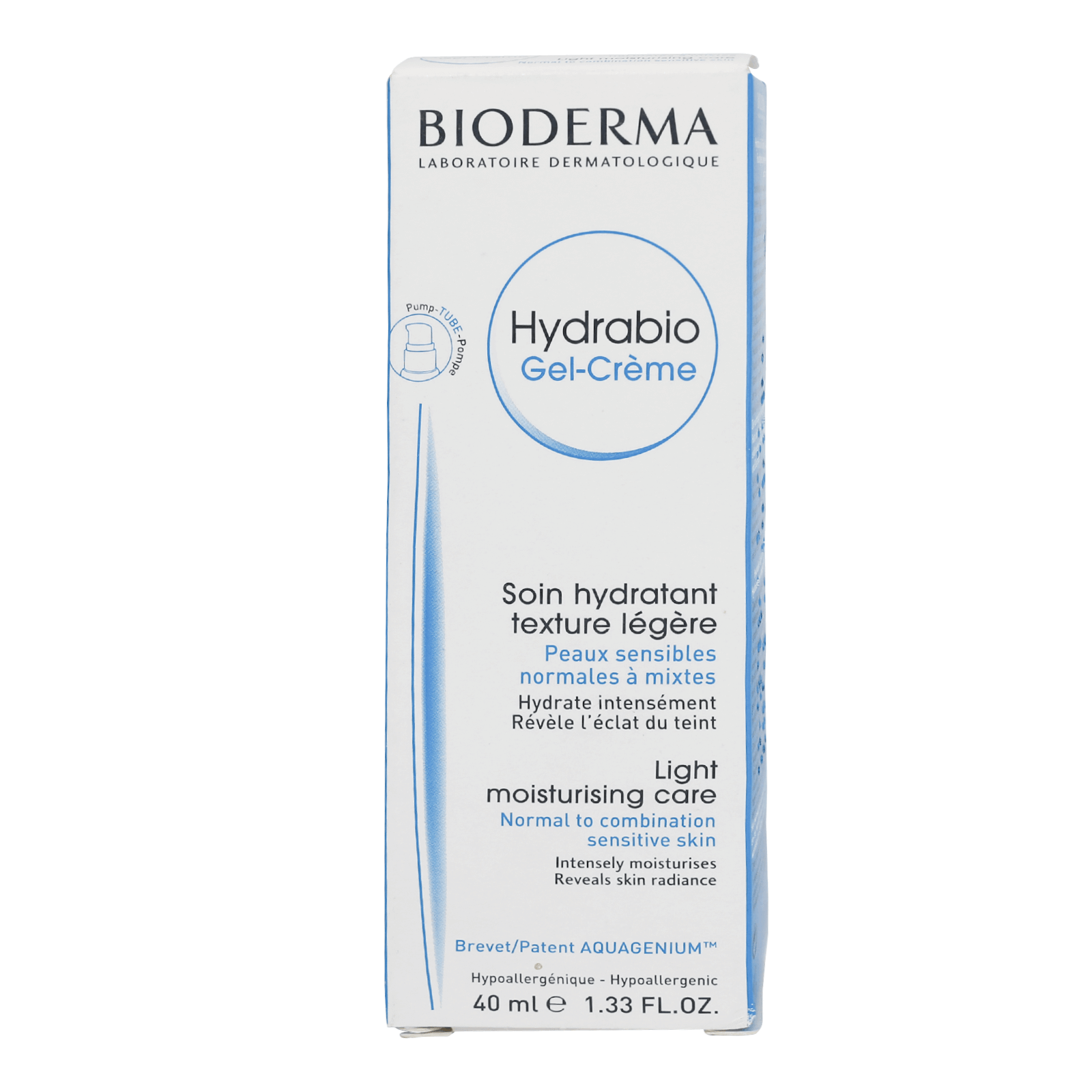 Bioderma Hydrabio Light Moisturising Gel-Cream 40 mL for moisturizing
