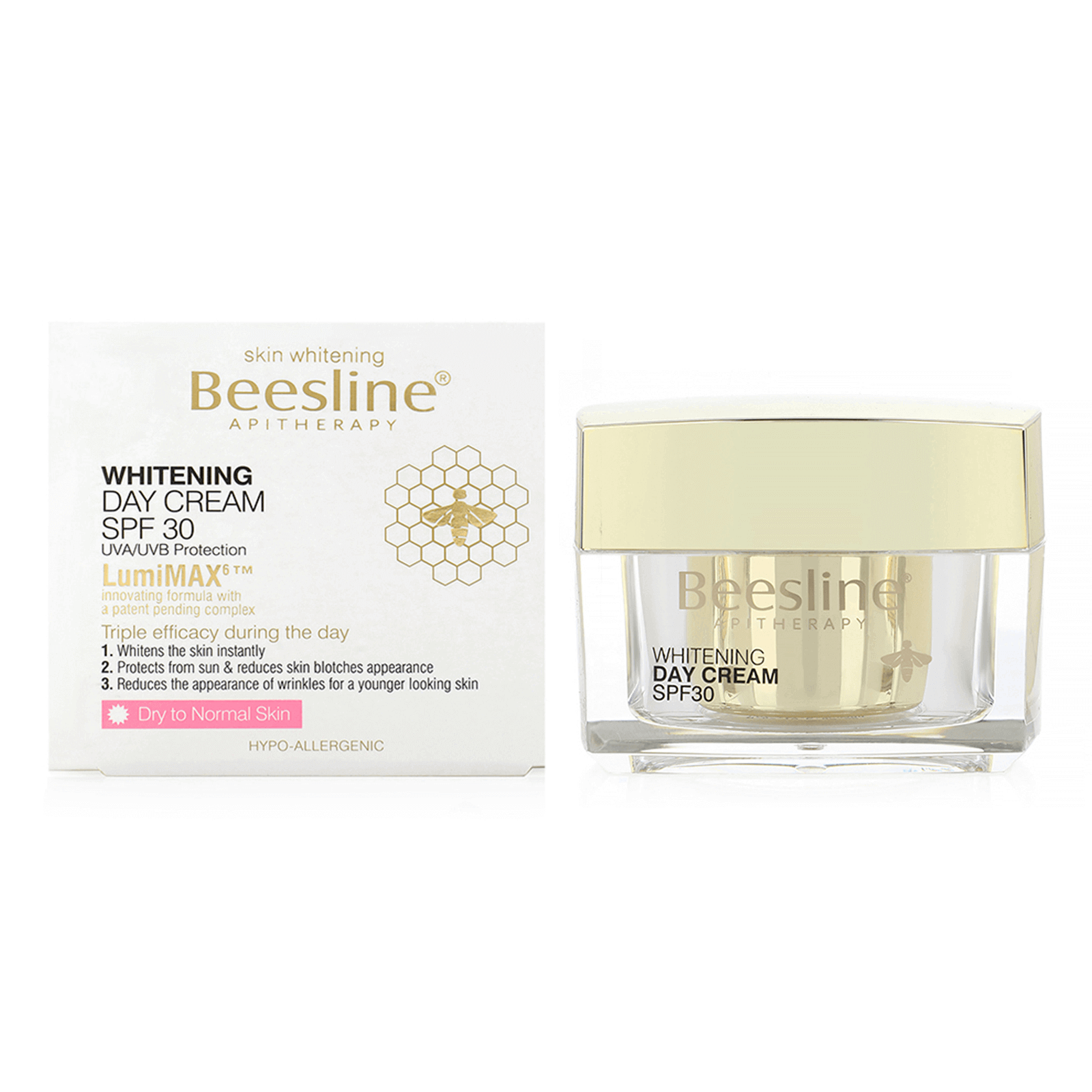 Beesline Whitening Day Cream SPF 30 50Ml to correct pigmentations
