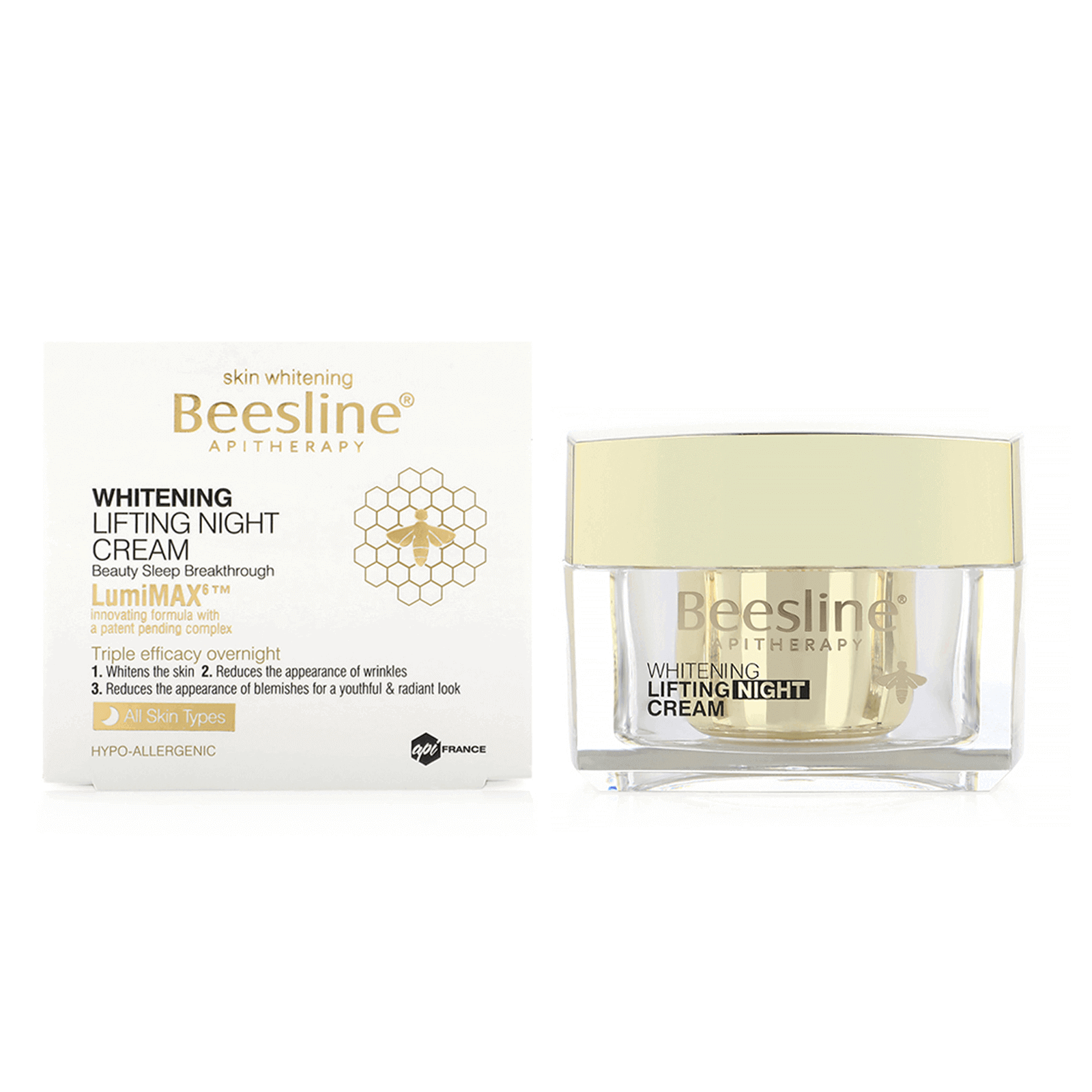 Beesline Whitening Lifting & Night Cream 50Ml to correct pigmentations