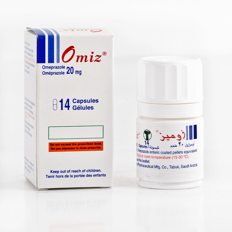 Omiz 20mg 14 capsules for heart burn