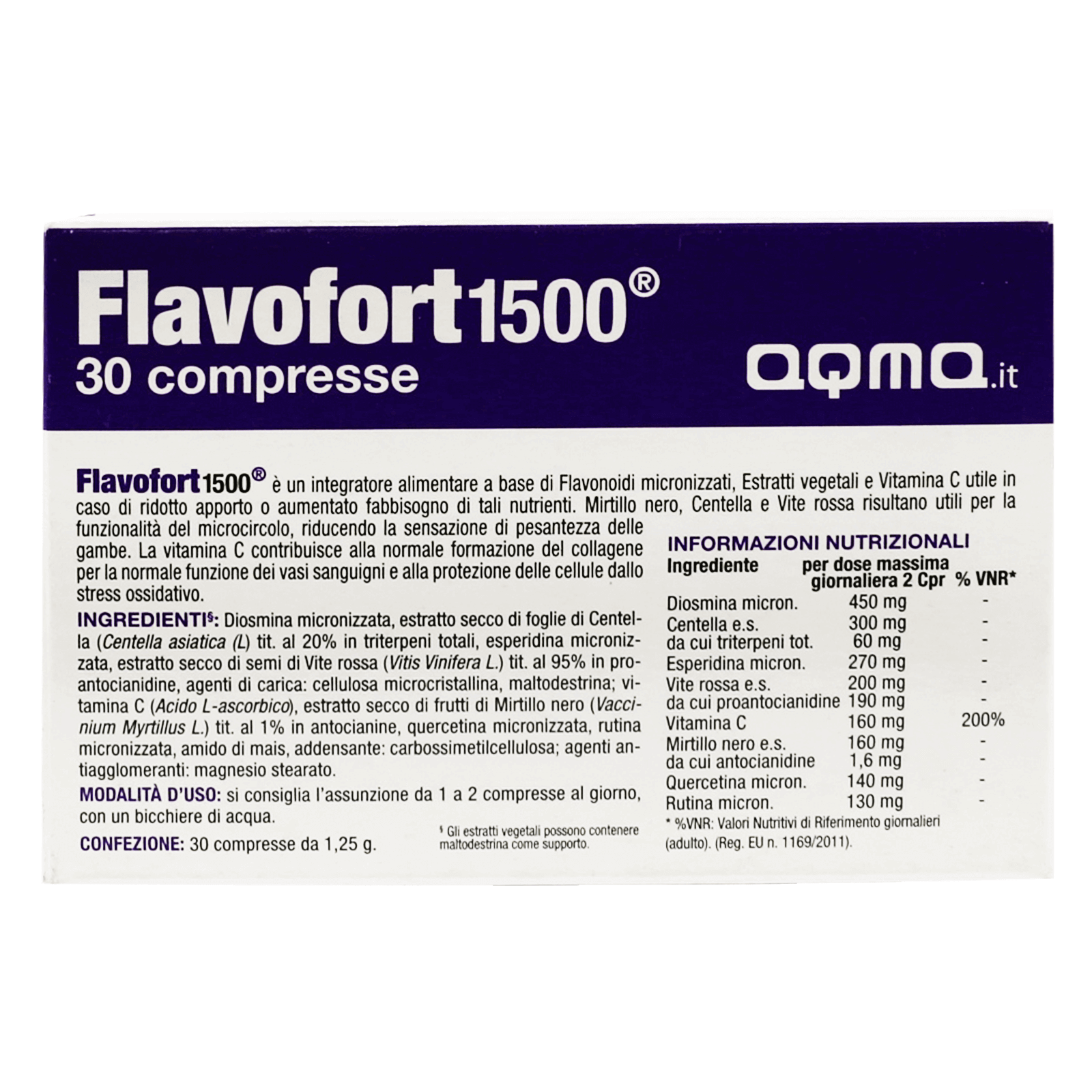Flavofort 1500 Tabs 30'S for healthy blood vessels