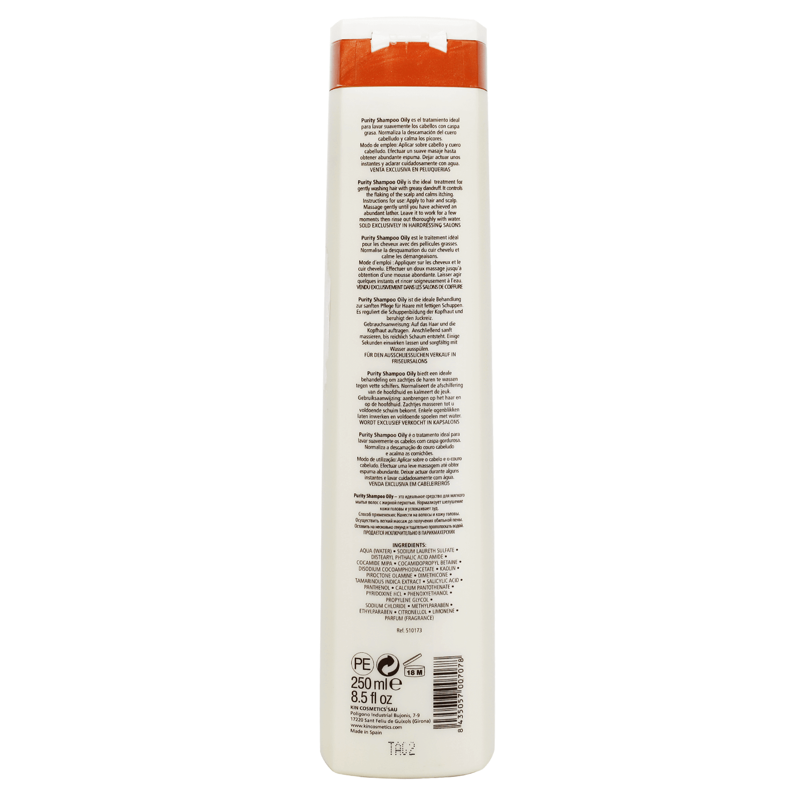 Kinactif Purity Oily Dandruff Shampoo 250 mL to purify the oily scalp