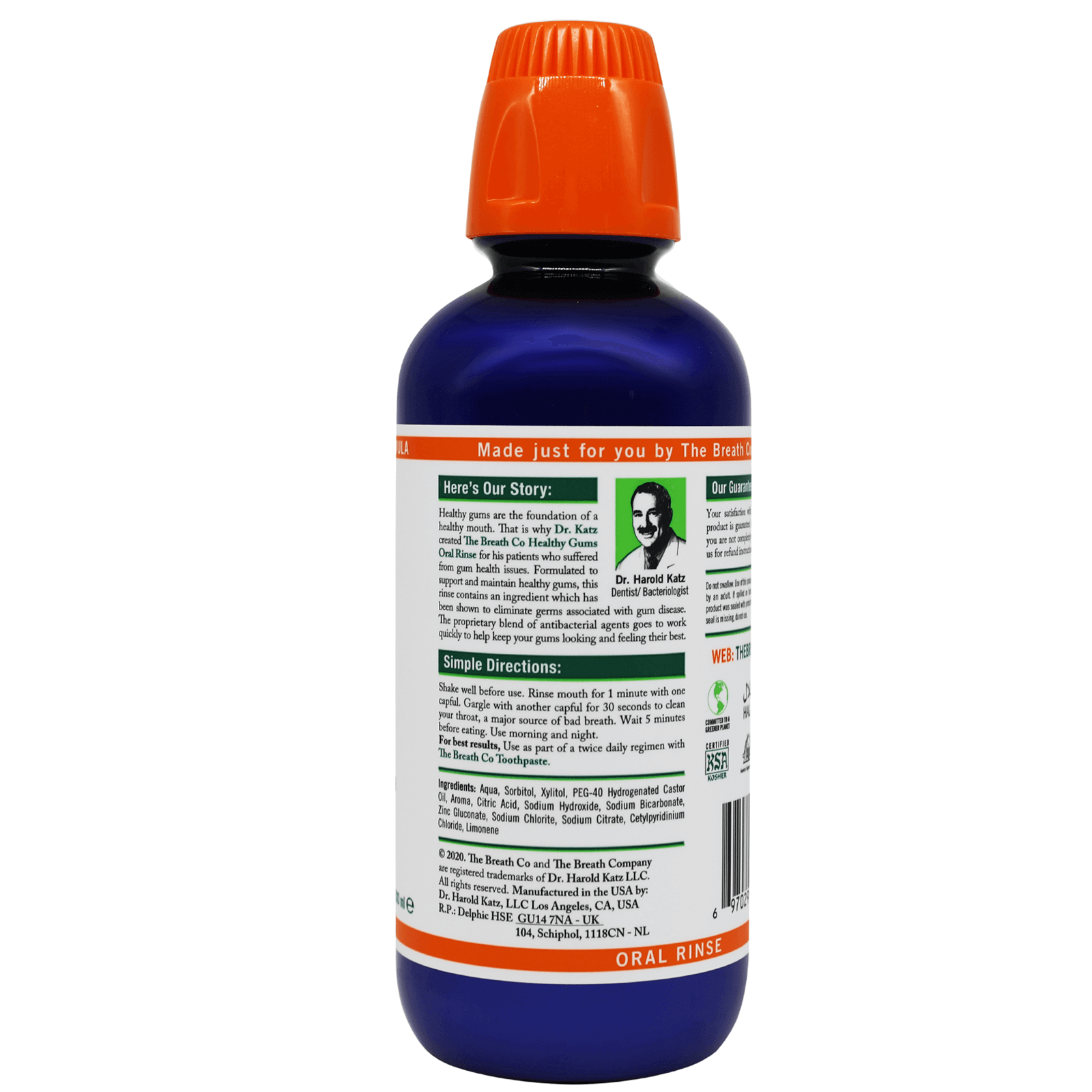 The Breath Co Healthy Gums Oral Rinse Clean Mint 500ml