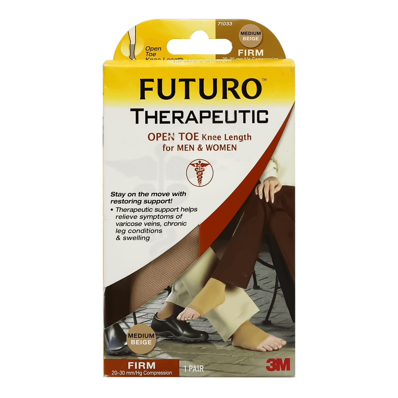 Futuro Therapeutic Open Toe Knee Length Medium