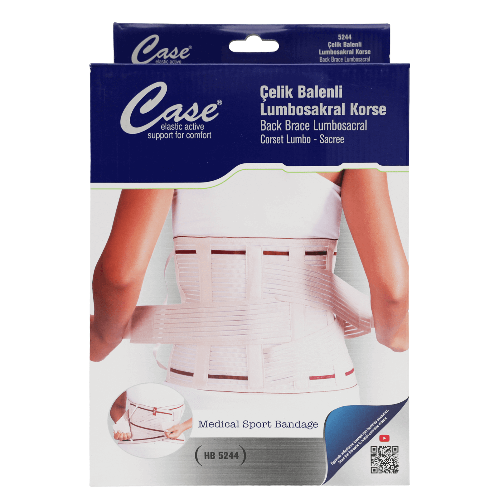 Case Back Brace Lumbosacral  L